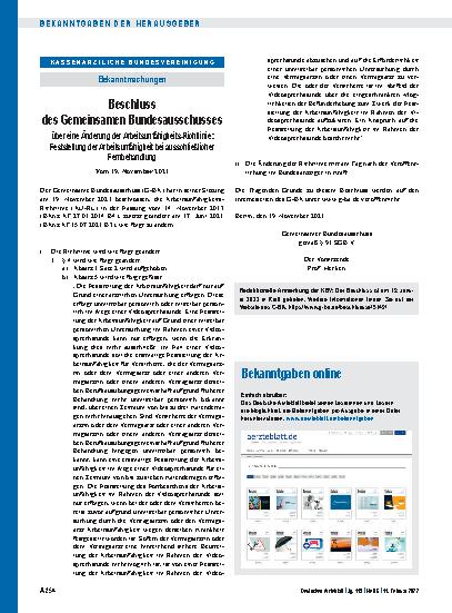 Vorschauseite 1: Bekanntgaben online