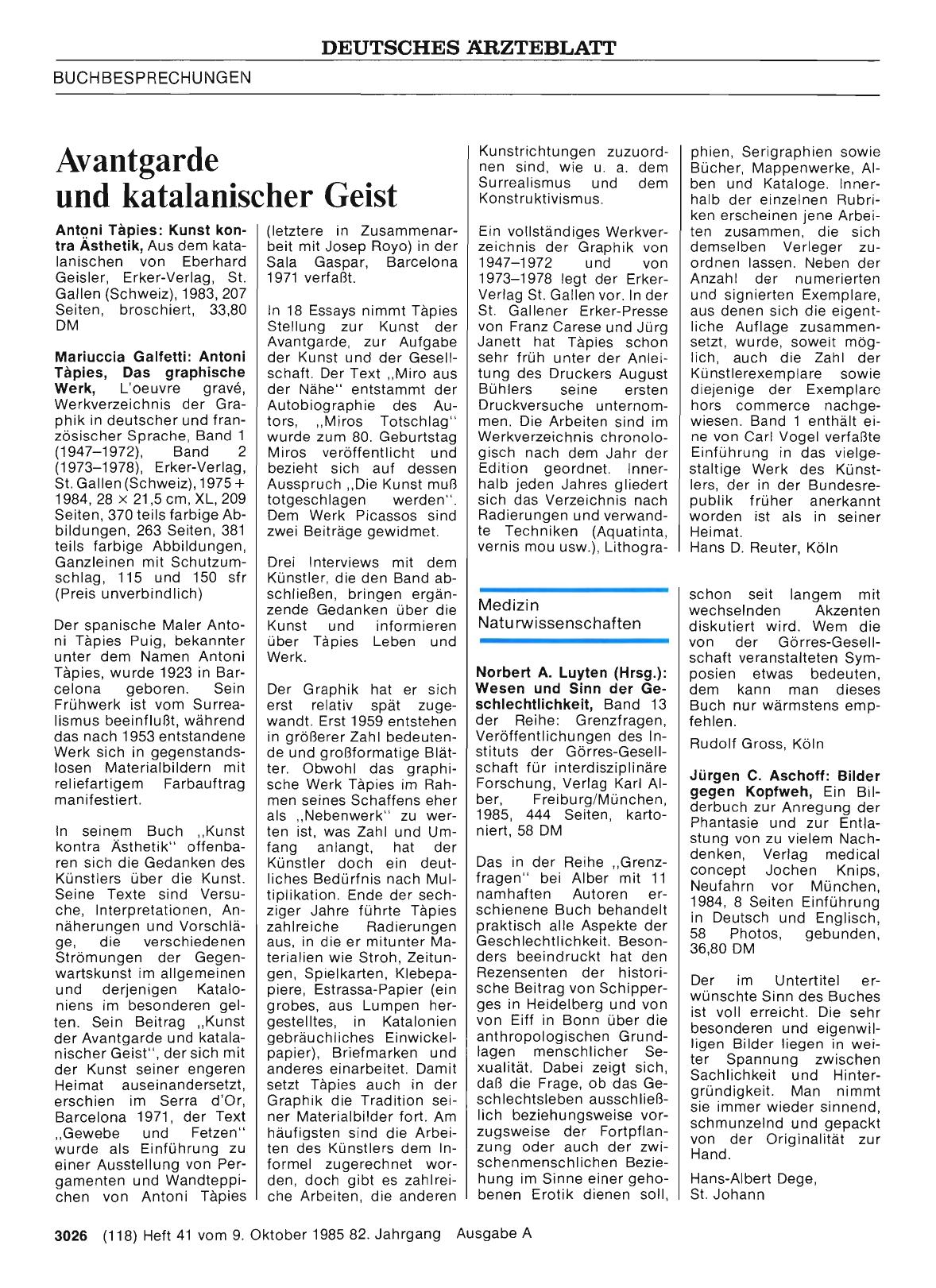 Vorschauseite 1: Medizin Naturwissenschaften: Norbert A. Luyten (Hrsg. ): Wesen und Sinn der Geschlechtlichkeit