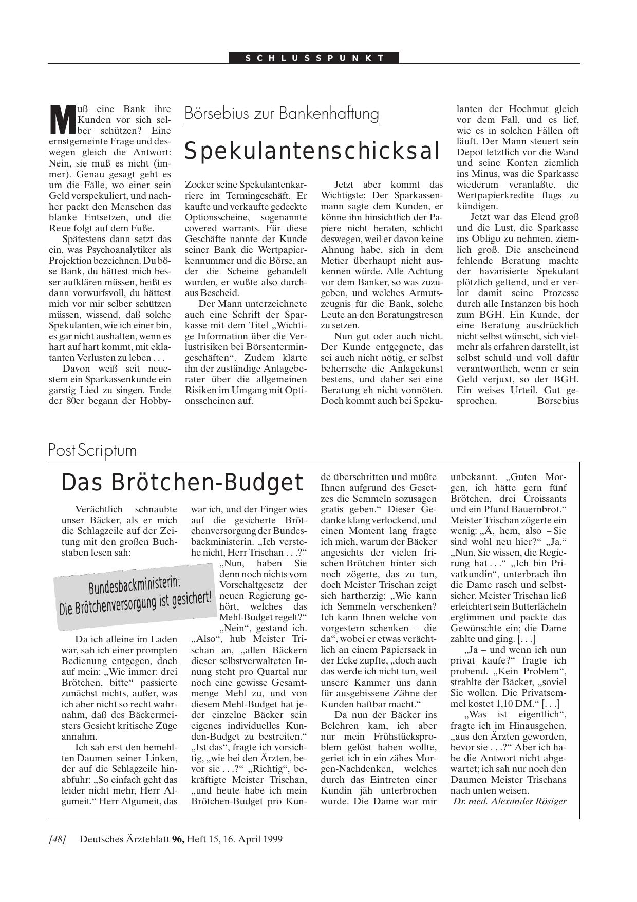 Vorschauseite 1: Das Brötchen-Budget