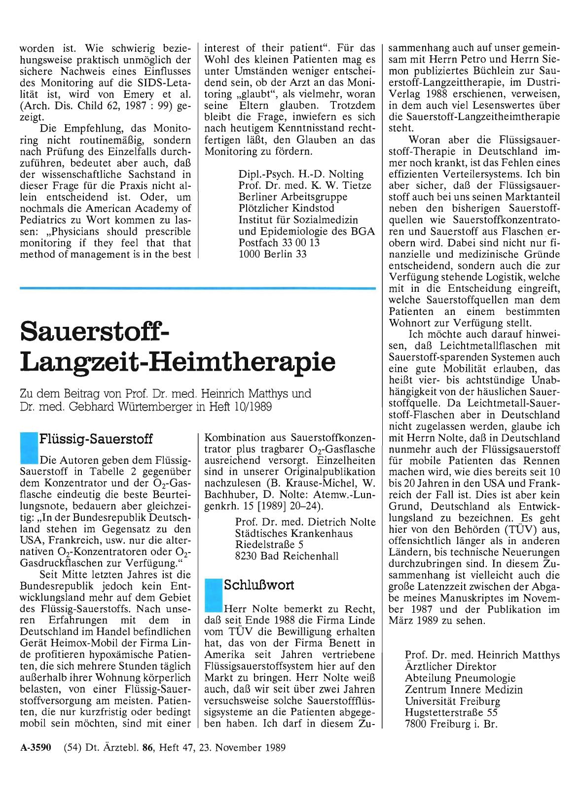 Vorschauseite 1: Sauerstoff-Langzeit-Heimtherapie: Flüssig-Sauerstoff