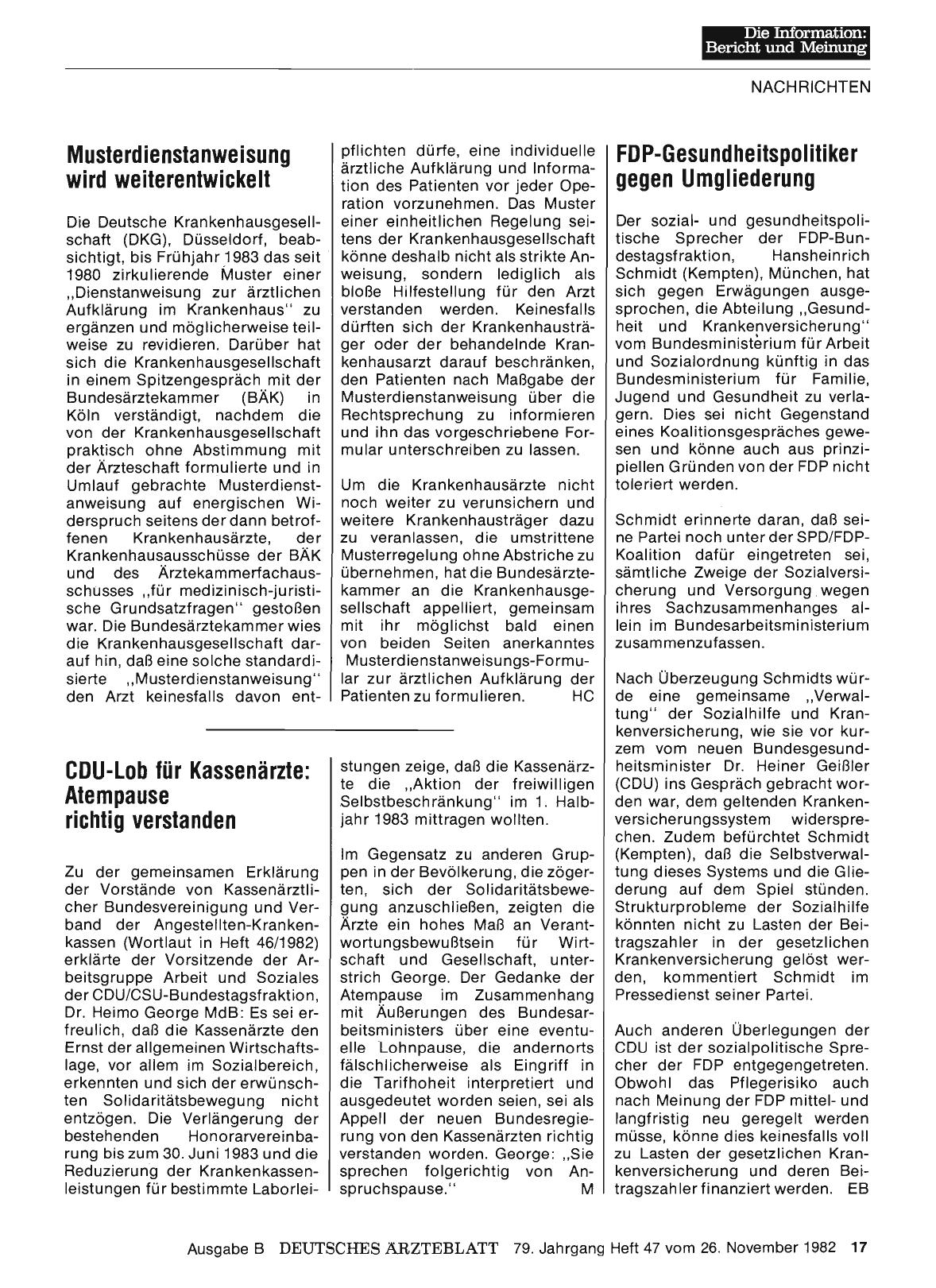 Vorschauseite 1: CDU-Lob für Kassenärzte: Atempause richtig verstanden