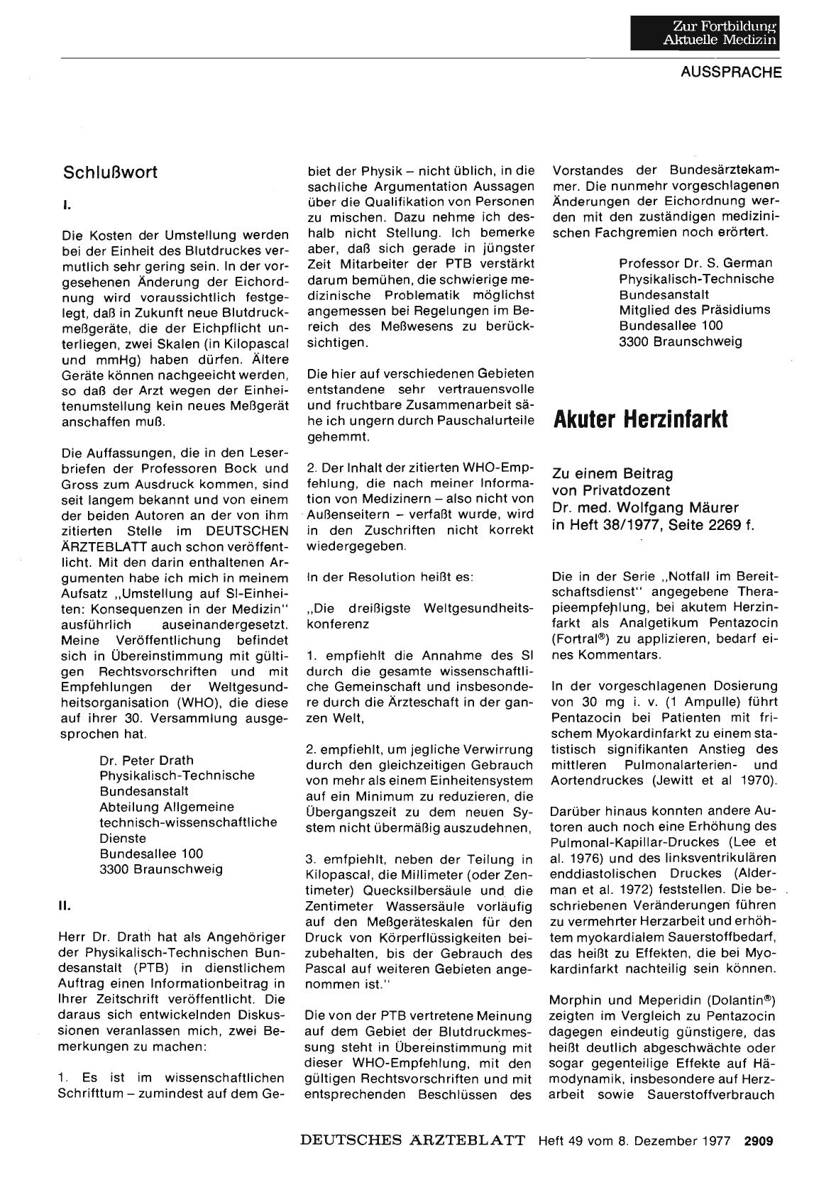 Vorschauseite 1: Akuter Herzinfarkt: Stellungnahme