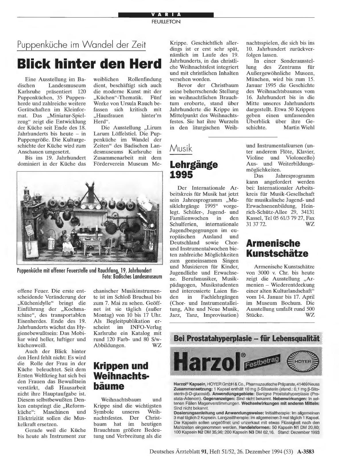Vorschauseite 1: Musik: Lehrgänge 1995
