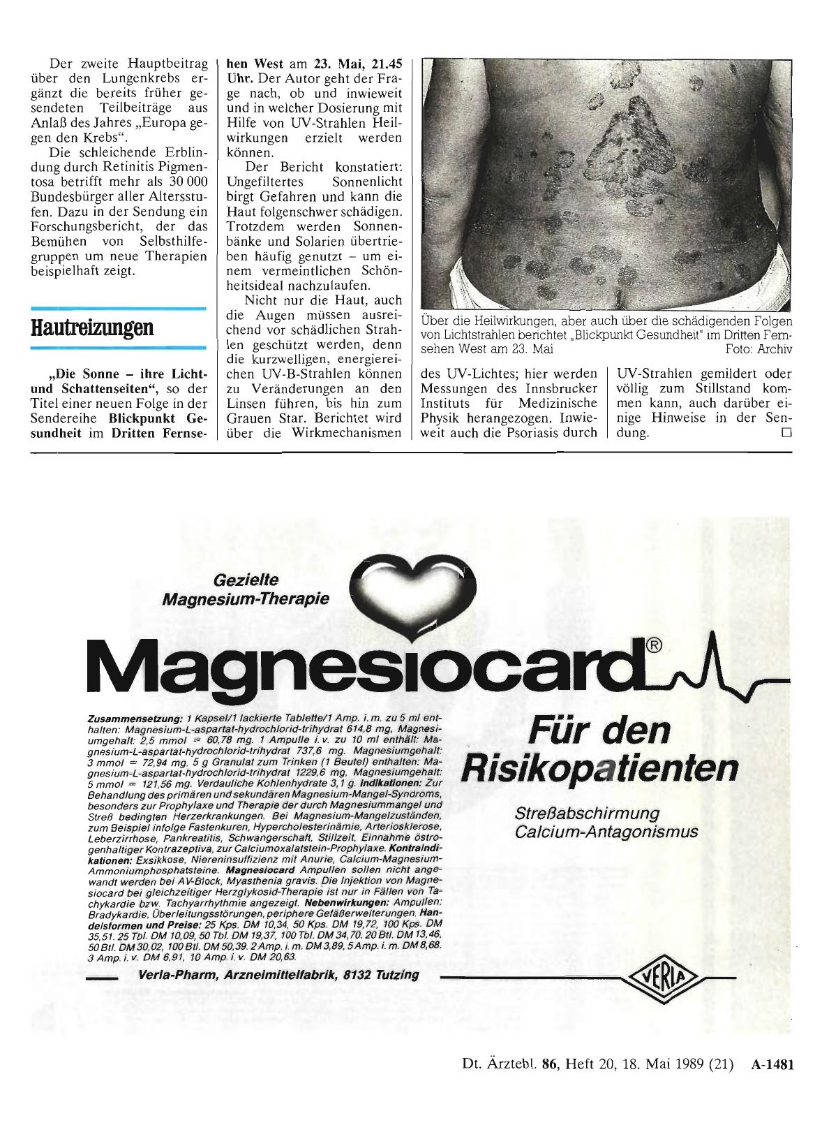 Vorschauseite 1: Hautreizungen