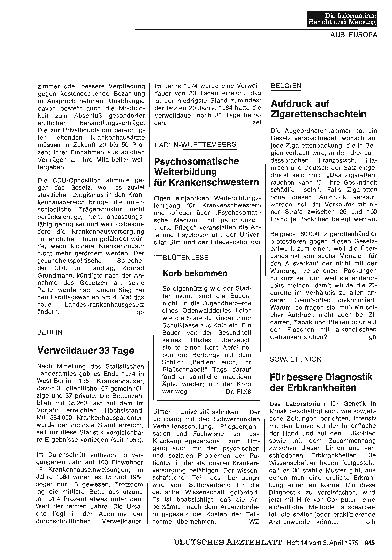 Vorschauseite 1: Sowjetunion: Für bessere Diagnostik der Erbkrankheiten