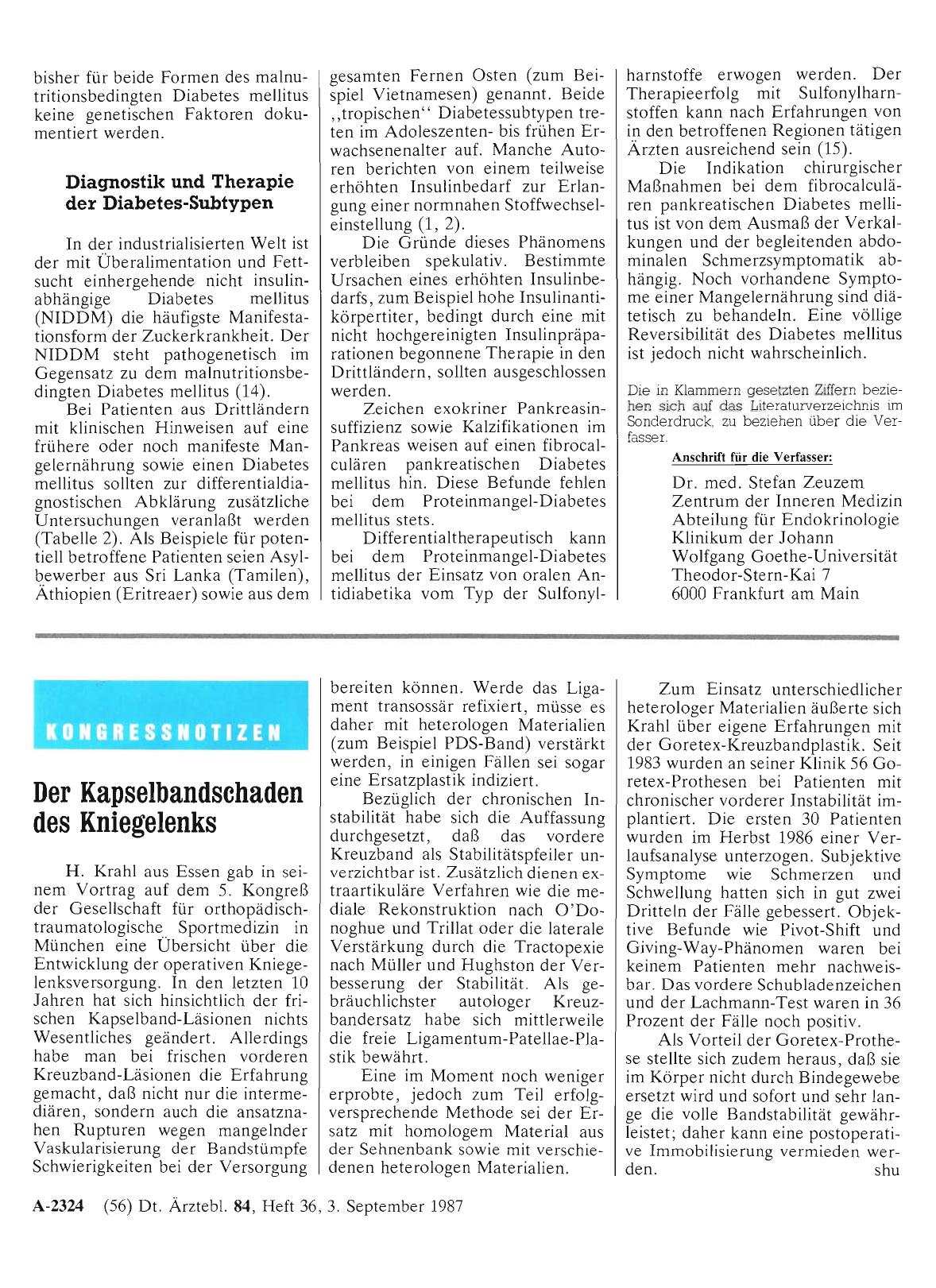 Vorschauseite 1: Der Kapselbandschaden des Kniegelenks