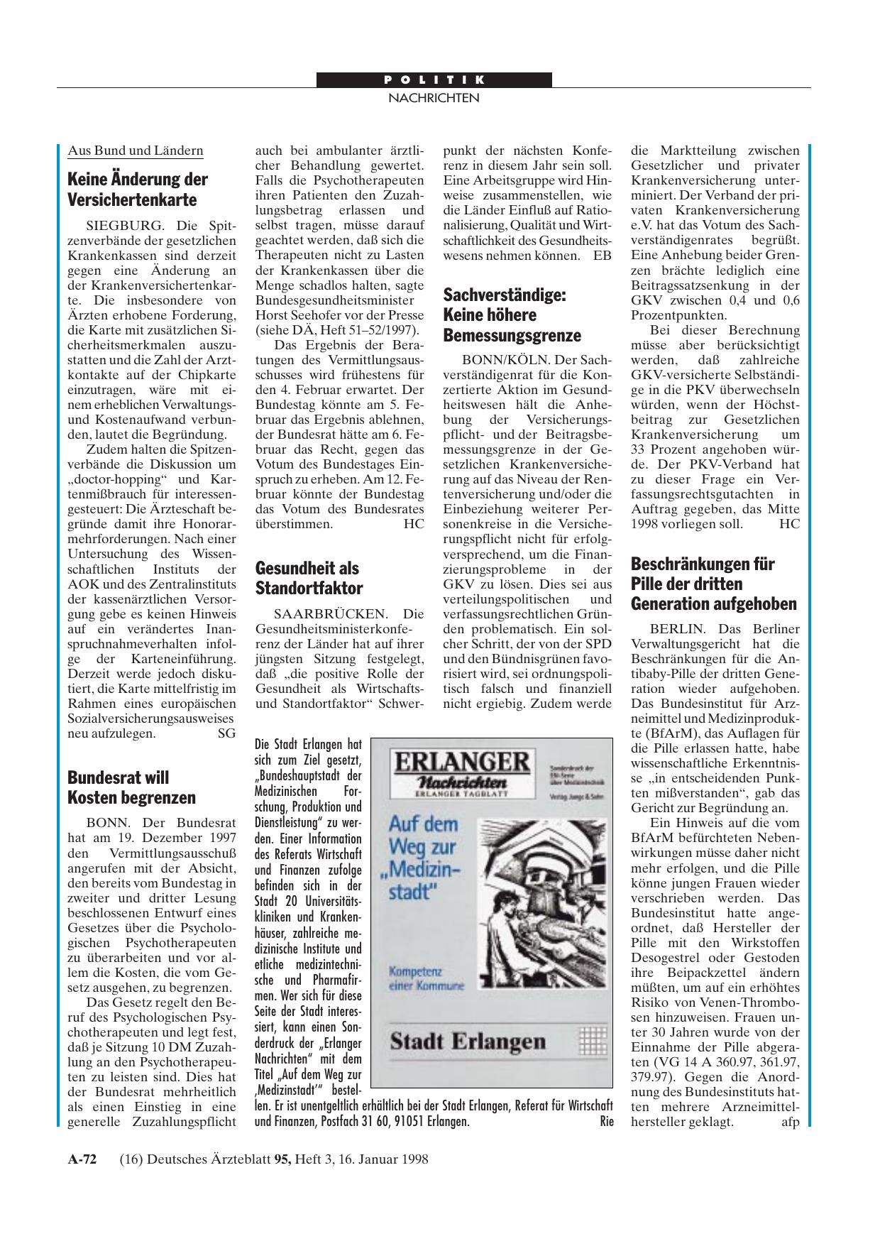 Vorschauseite 1: Keine Änderung der Versichertenkarte