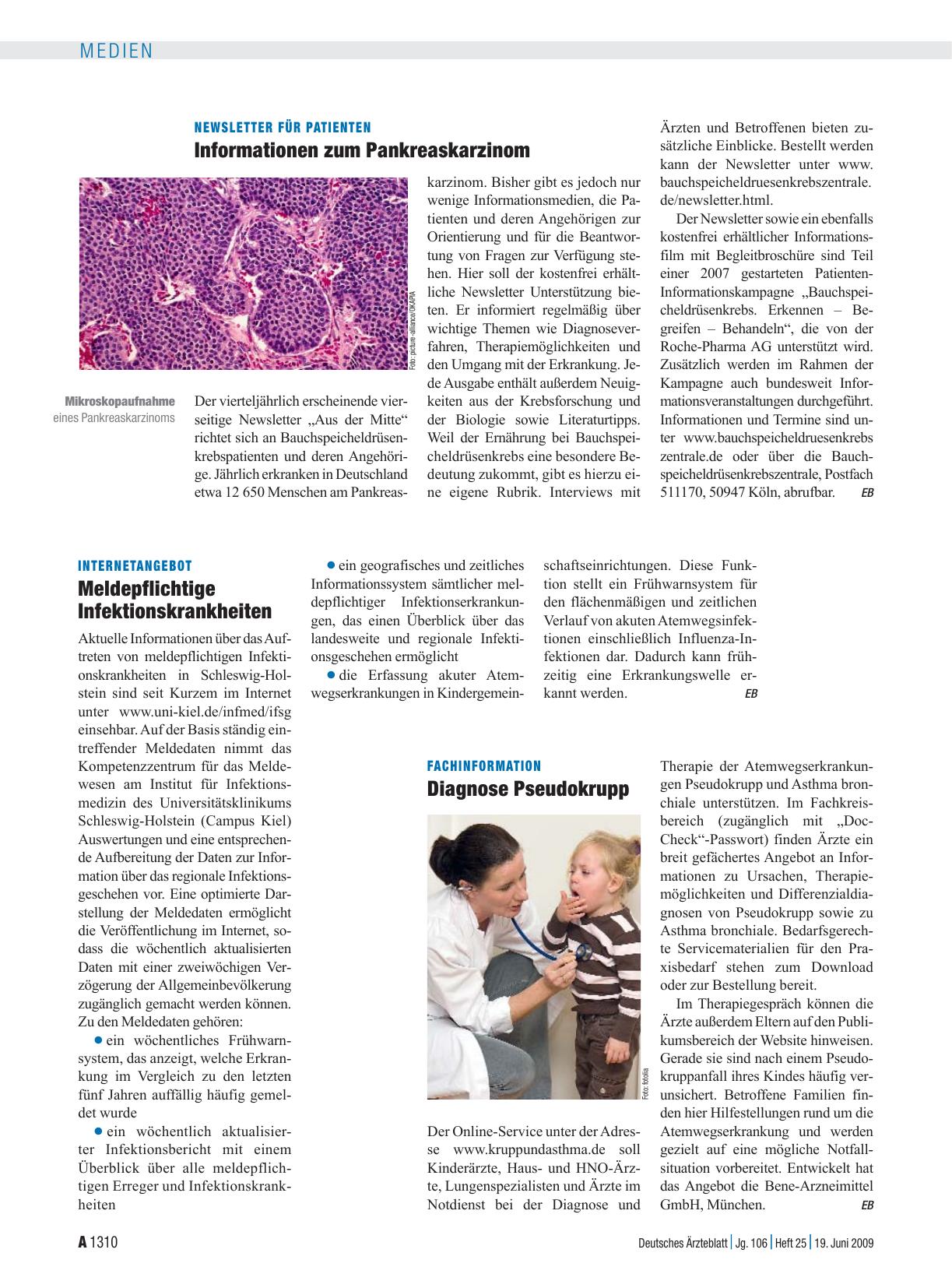 Vorschauseite 1: Fachinformation: Diagnose Pseudokrupp