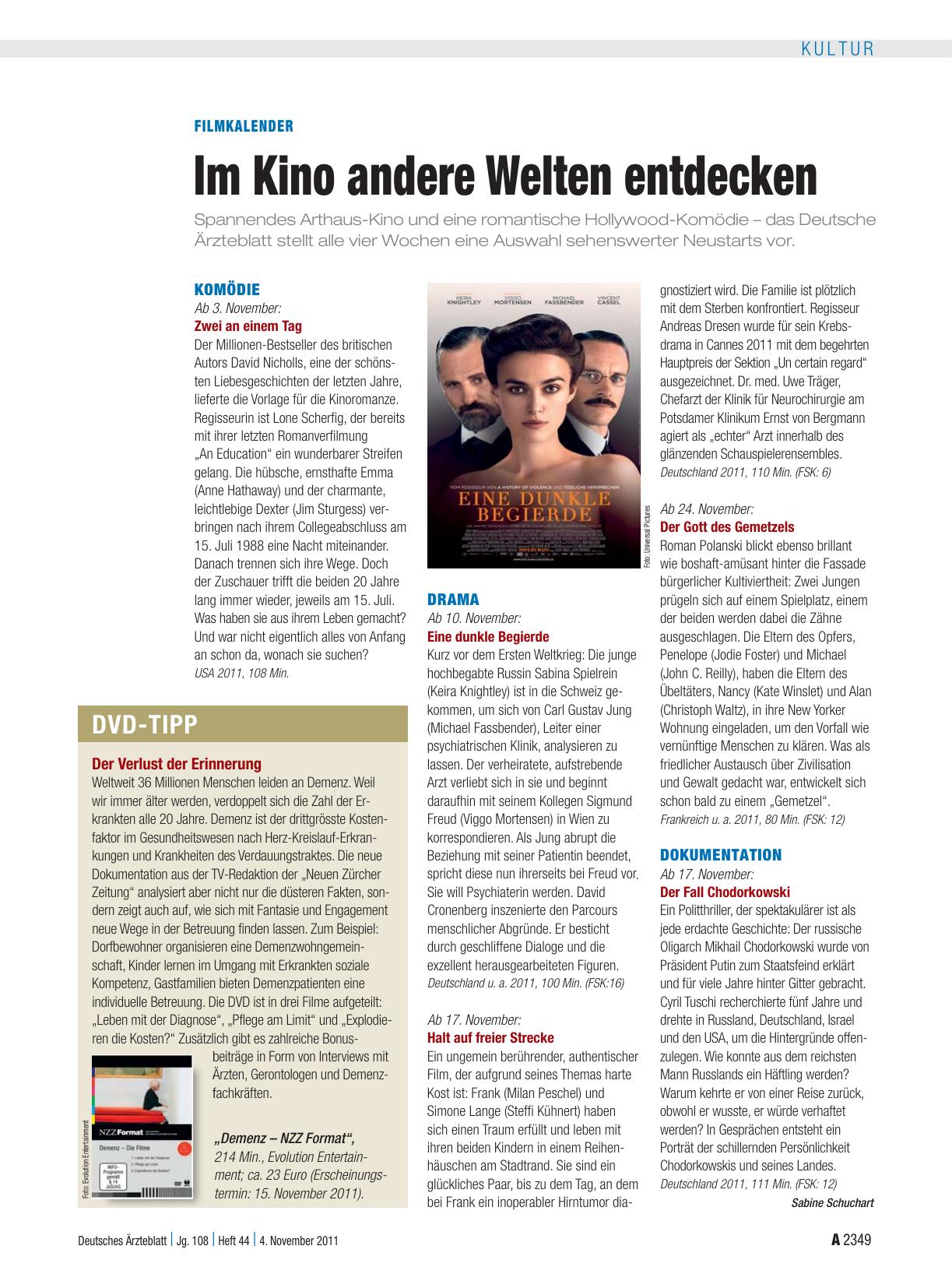 Vorschauseite 1: Filmkalender: Im Kino andere Welten entdecken