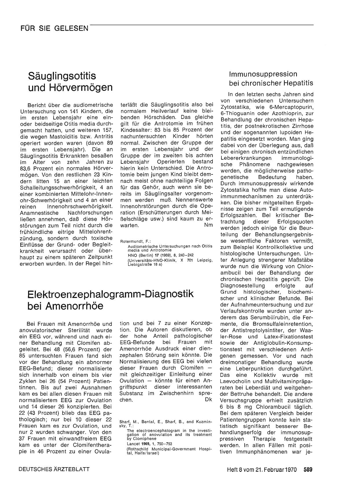 Vorschauseite 1: Säuglingsotitis und Hörvermögen