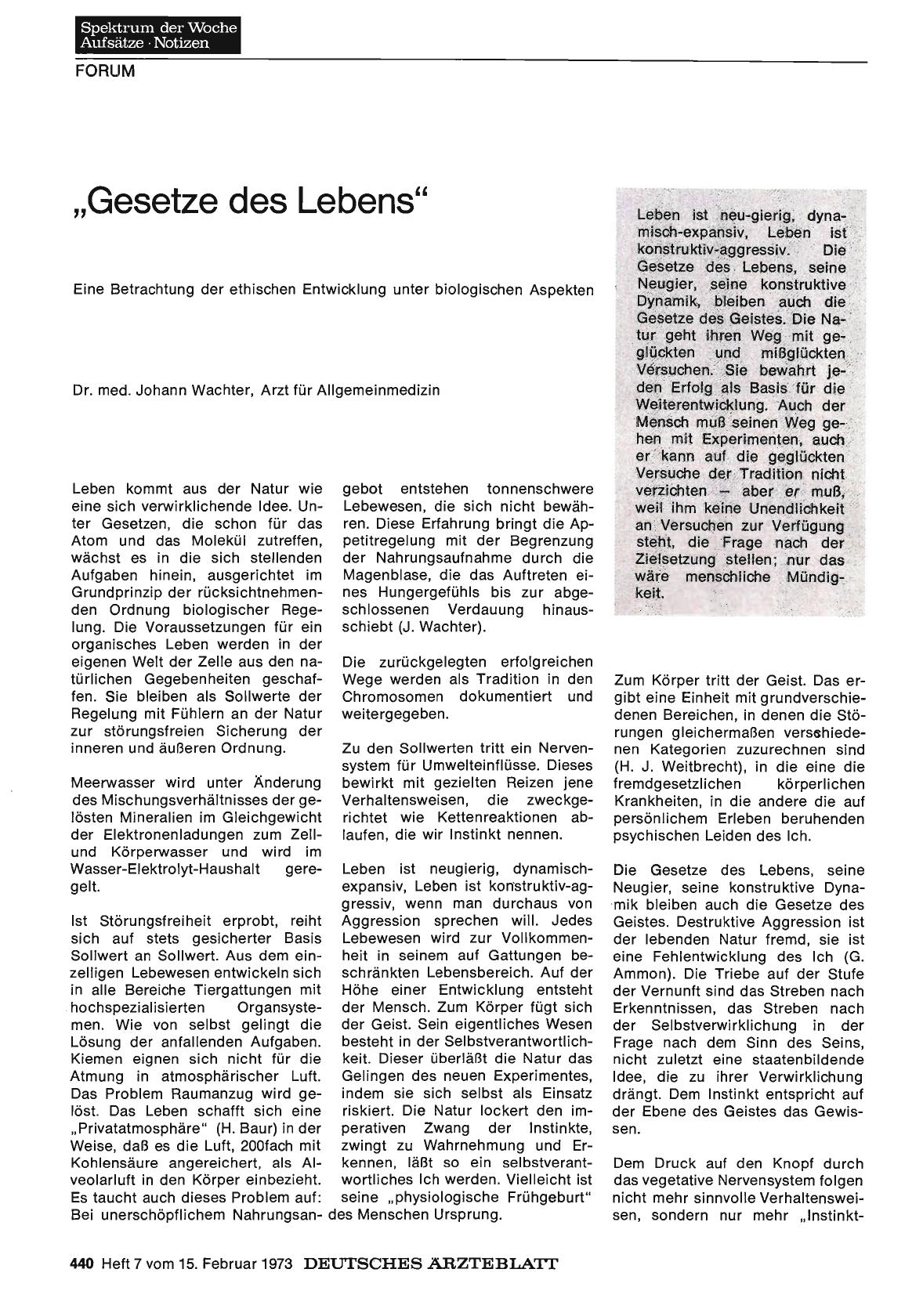 Vorschauseite 1: „Gesetze des Lebens": Eine Betrachtung der ethischen Entwicklung unter biologischen Aspekten