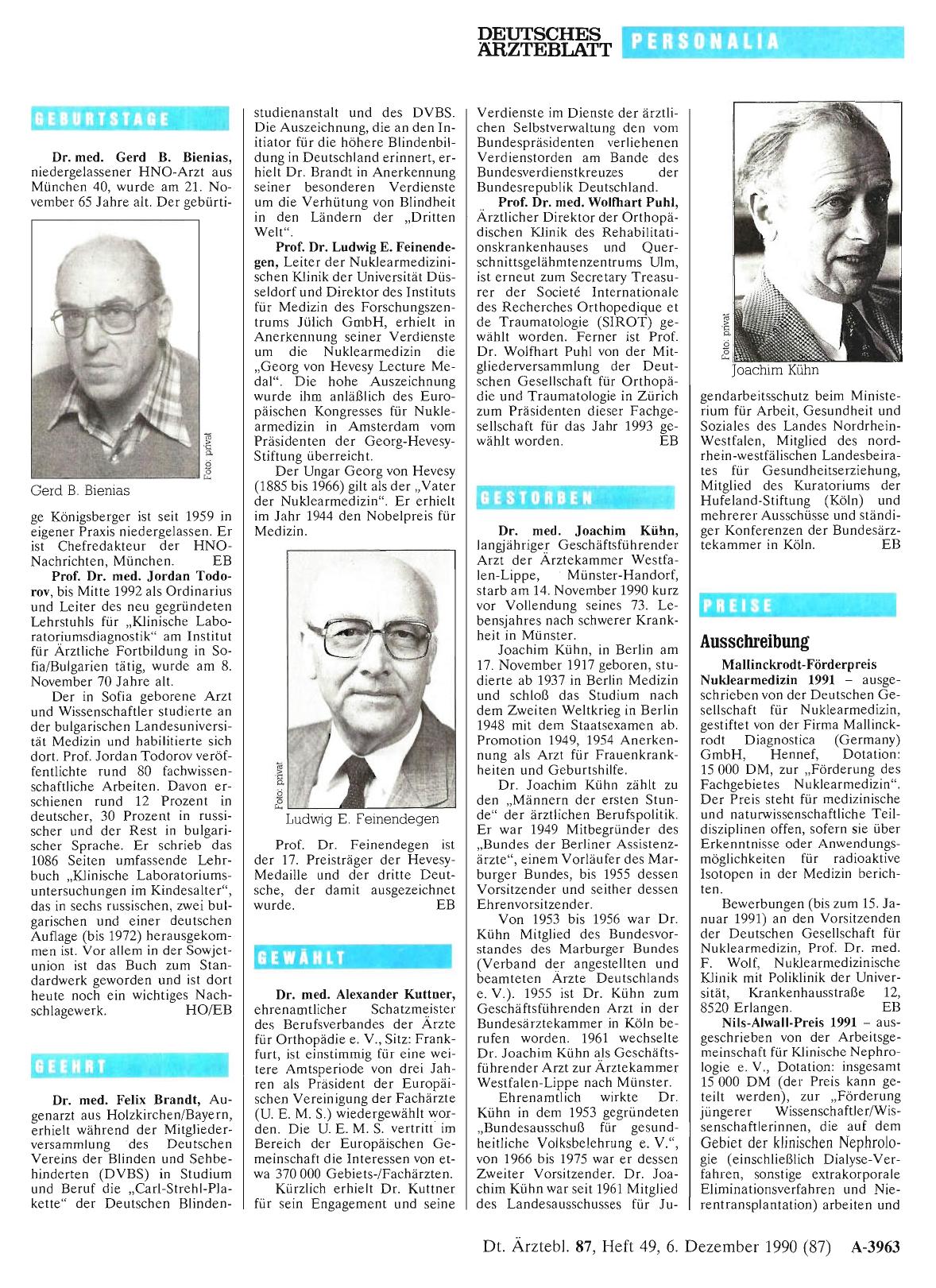 Vorschauseite 1: GESTORBEN