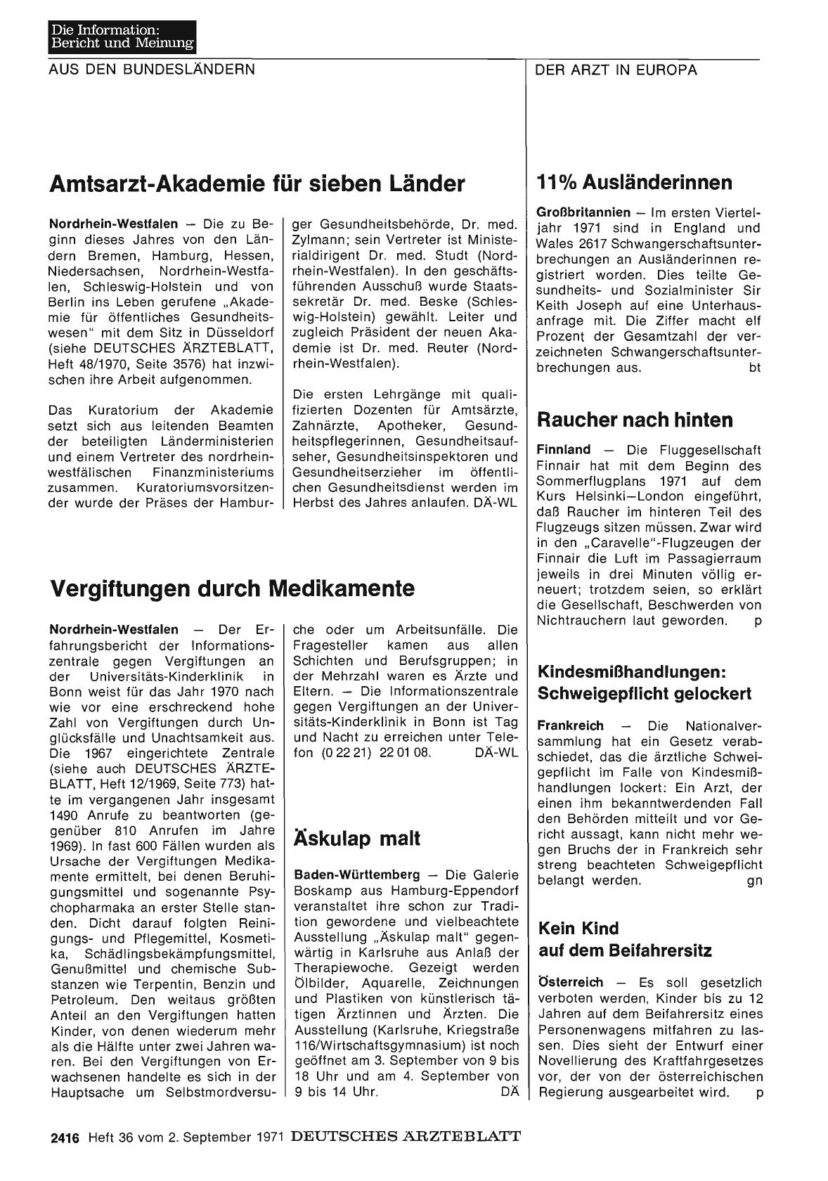 Vorschauseite 1: Äskulap malt