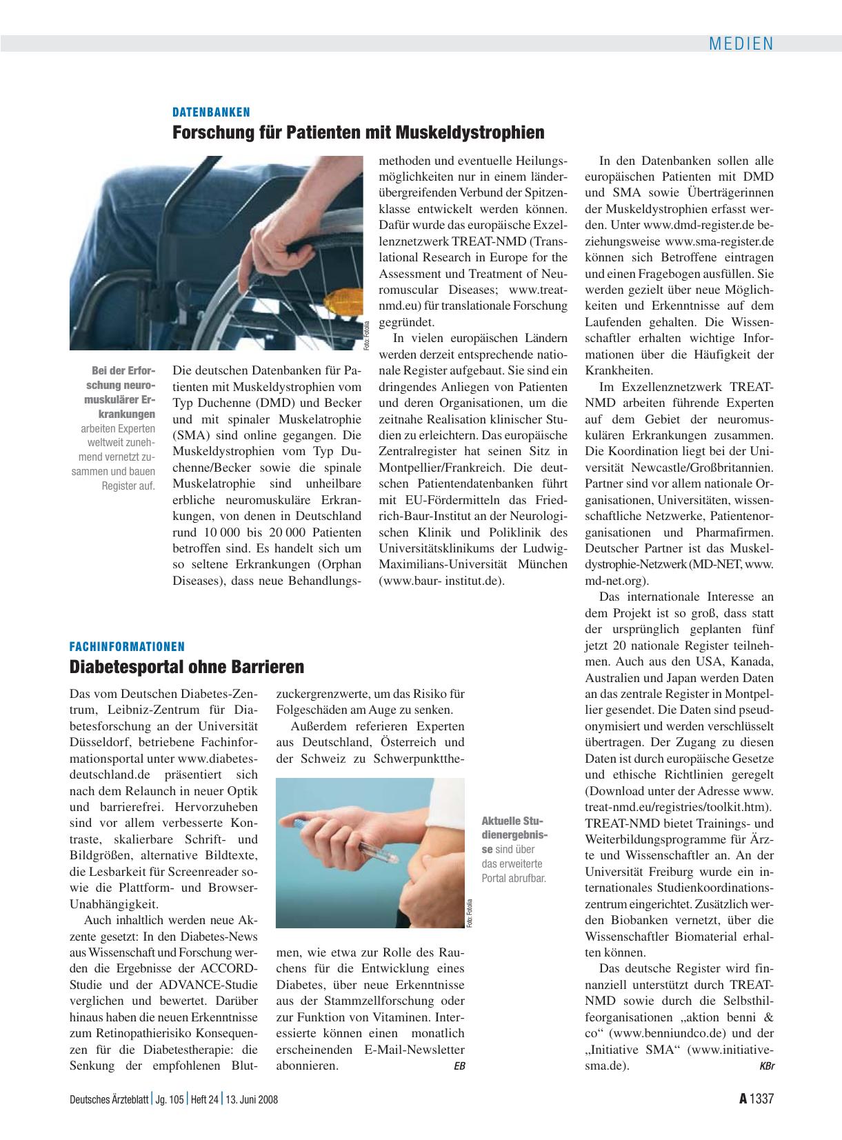 Vorschauseite 1: Fachinformationen: Diabetesportal ohne Barrieren