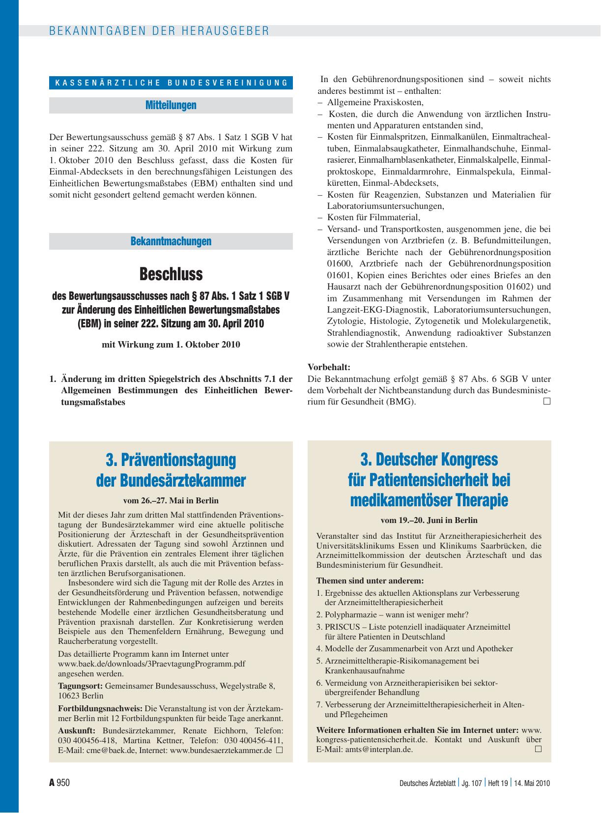 Vorschauseite 1: Mitteilungen