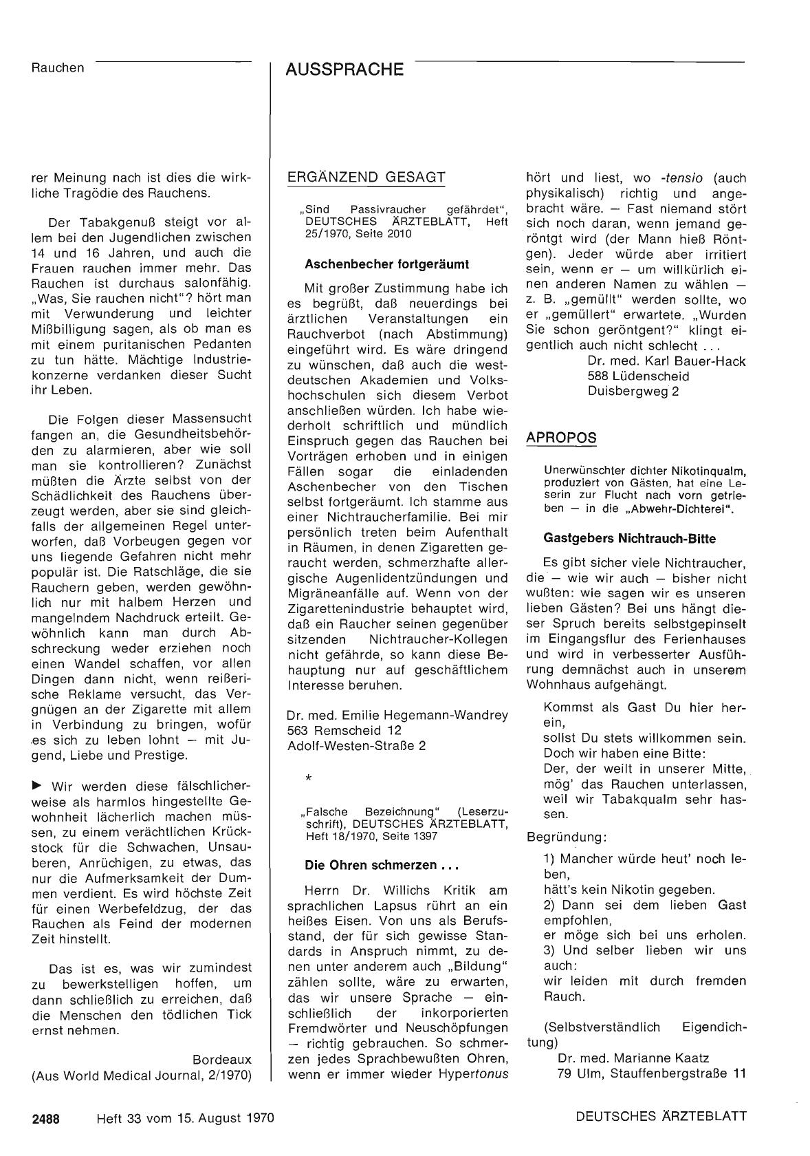 Vorschauseite 1: ERGÄNZEND GESAGT: Die Ohren schmerzen. ..