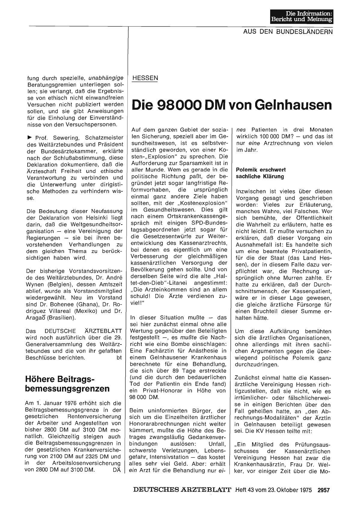 Vorschauseite 1: Höhere Beitragsbemessungsgrenzen