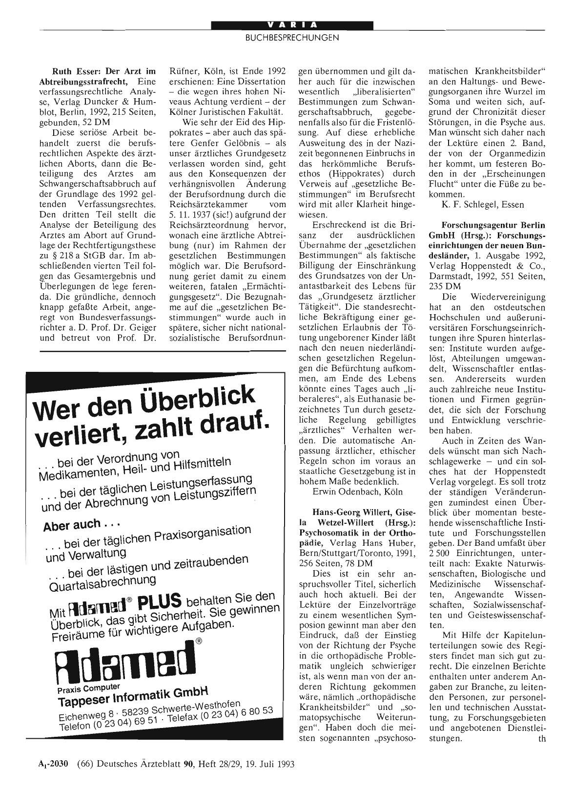 Vorschauseite 1: Ruth Esser: Der Arzt im Abtreibungsstrafrecht