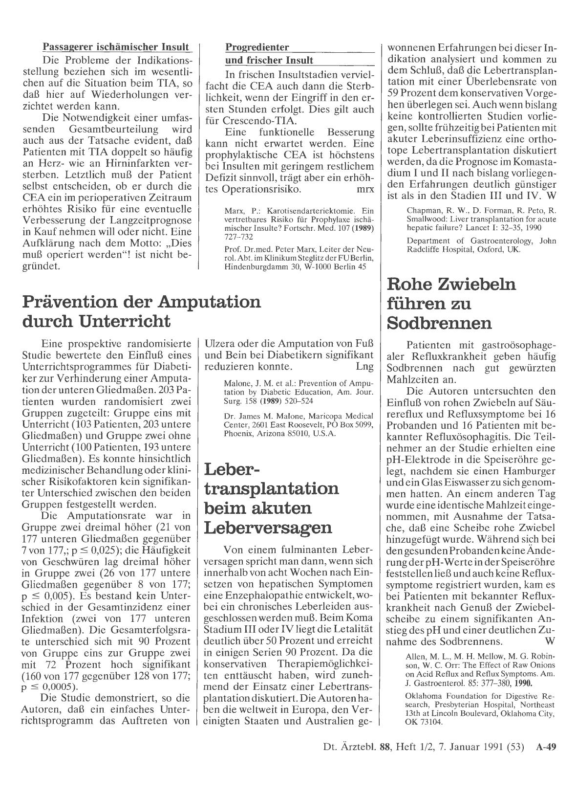 Vorschauseite 1: Prävention der Amputation durch Unterricht