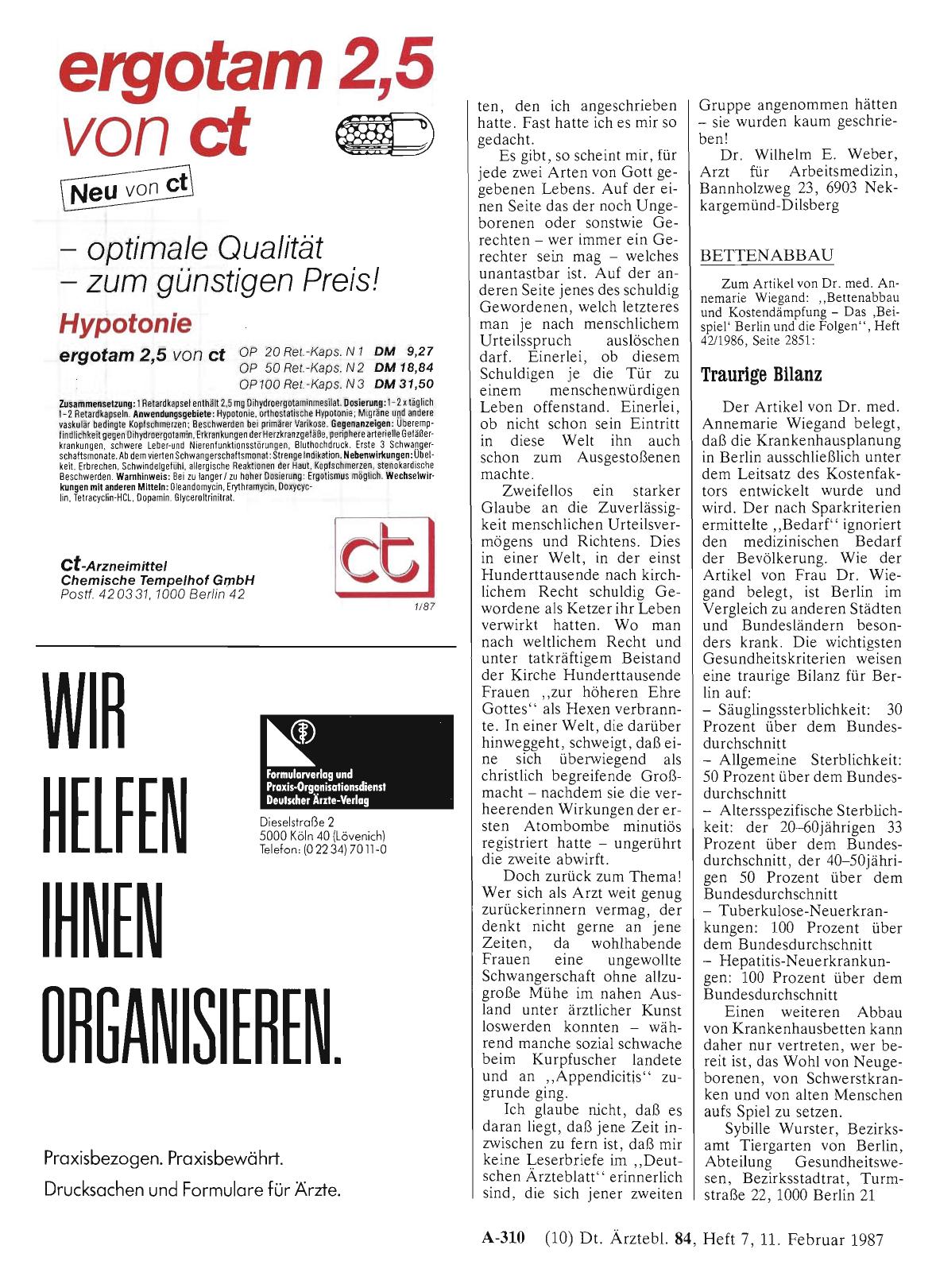 Vorschauseite 1: BETTENABBAU: Traurige Bilanz