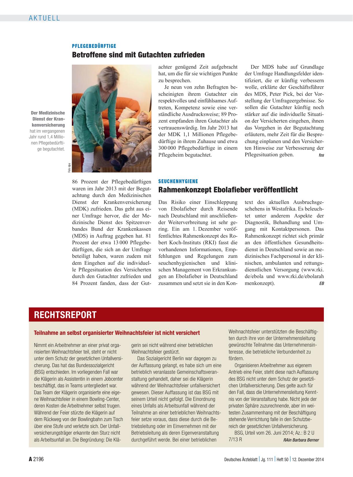 Vorschauseite 1: Seuchenhygiene: Rahmenkonzept Ebolafieber veröffentlicht