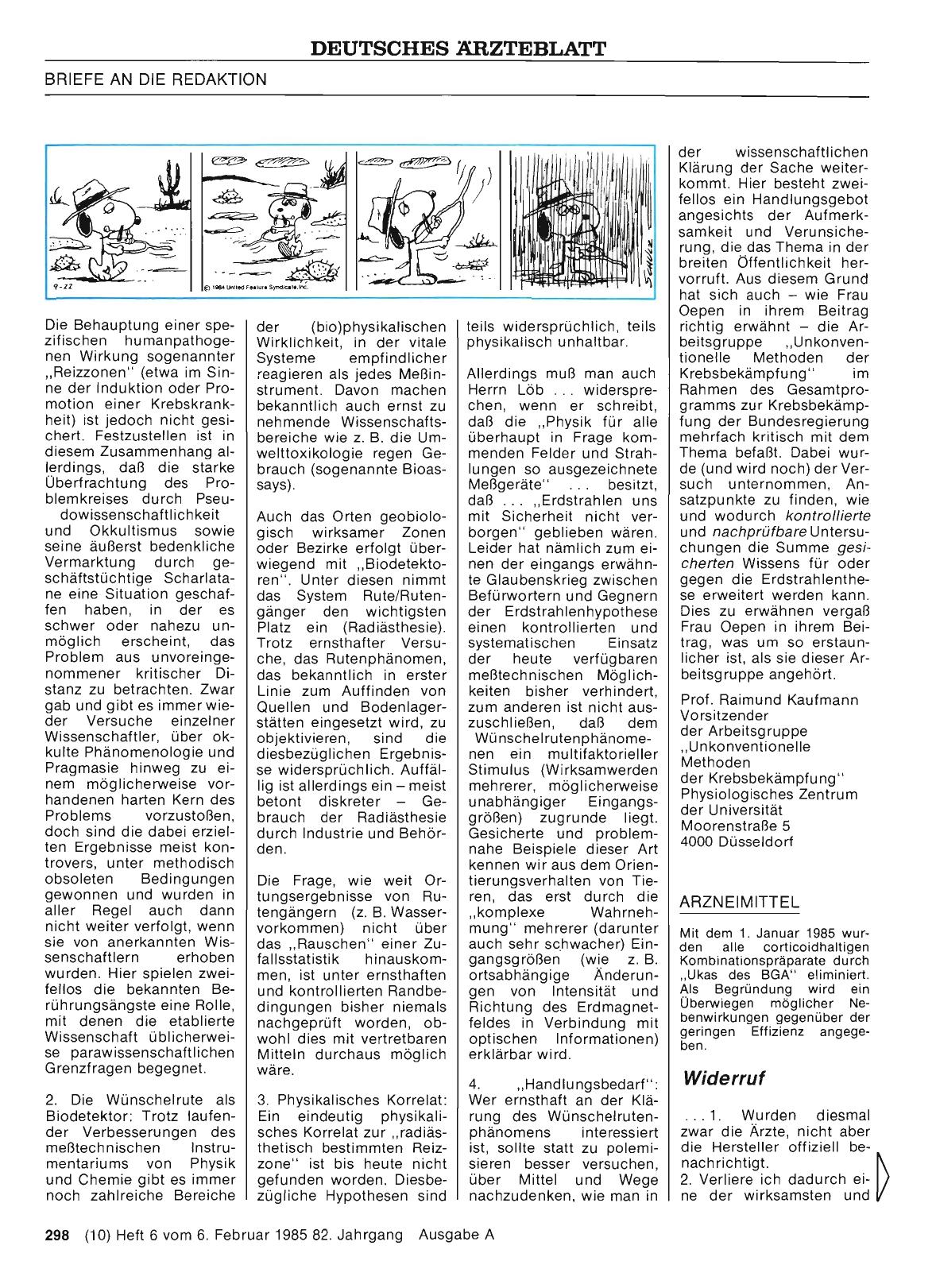 Vorschauseite 1: ARZNEIMITTEL: Widerruf