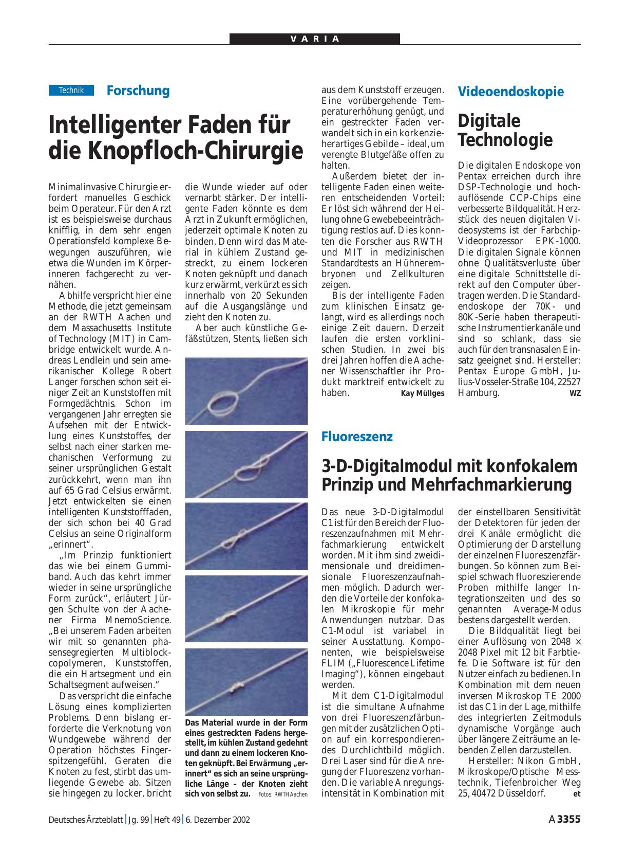 Vorschauseite 1: Videoendoskopie: Digitale Technologie