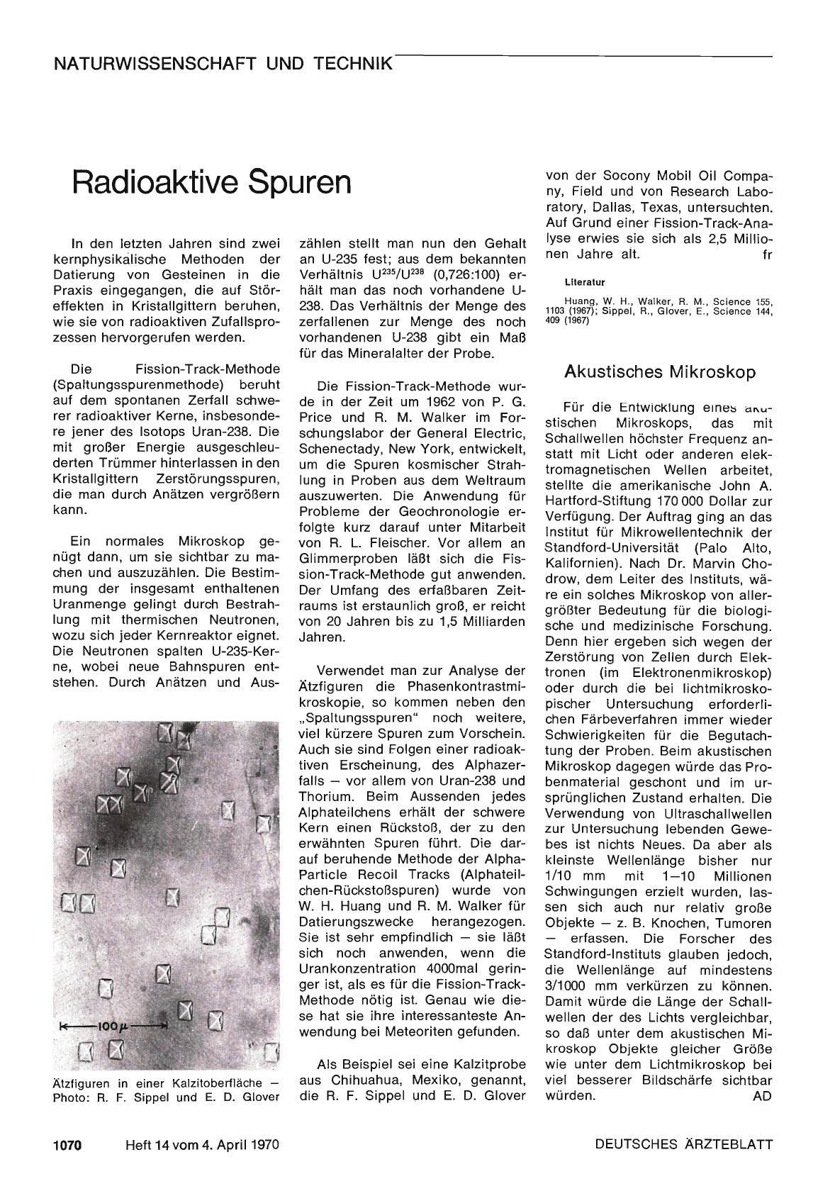 Vorschauseite 1: Radioaktive Spuren