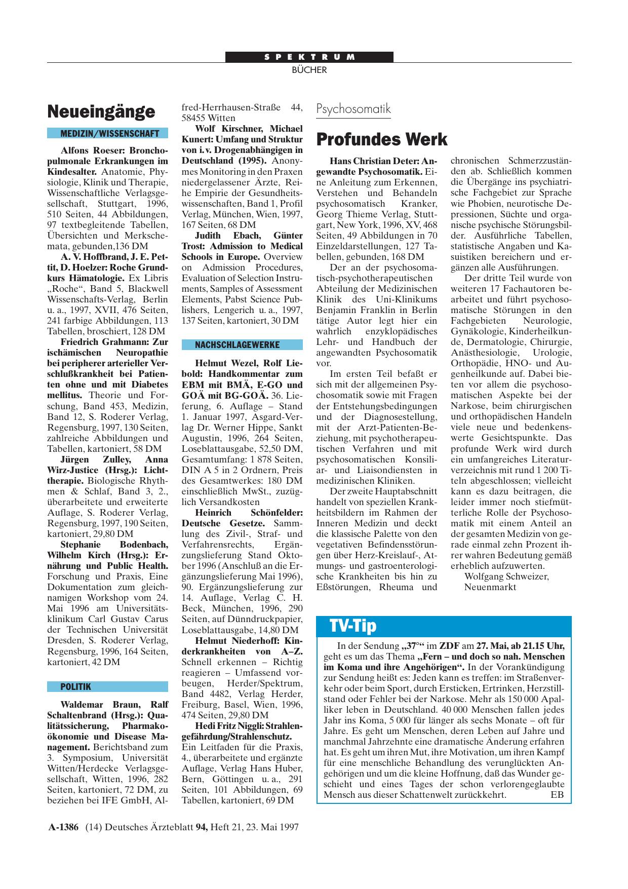 Vorschauseite 1: Angewandte Psychosomatik