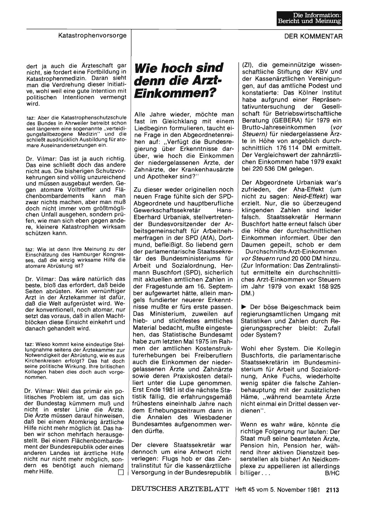 Vorschauseite 1: Wie hoch sind denn die Arzt-Einkommen?