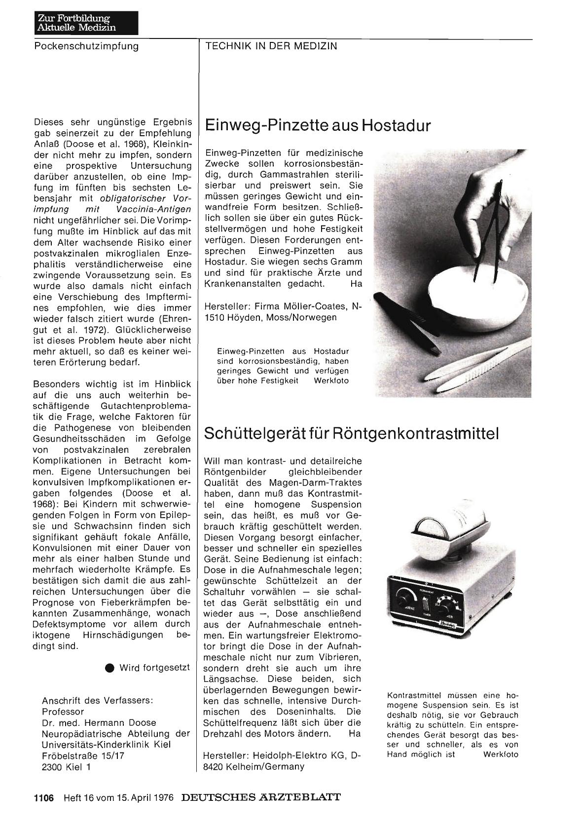 Vorschauseite 1: Schüttelgerät für Röntgenkontrastmittel