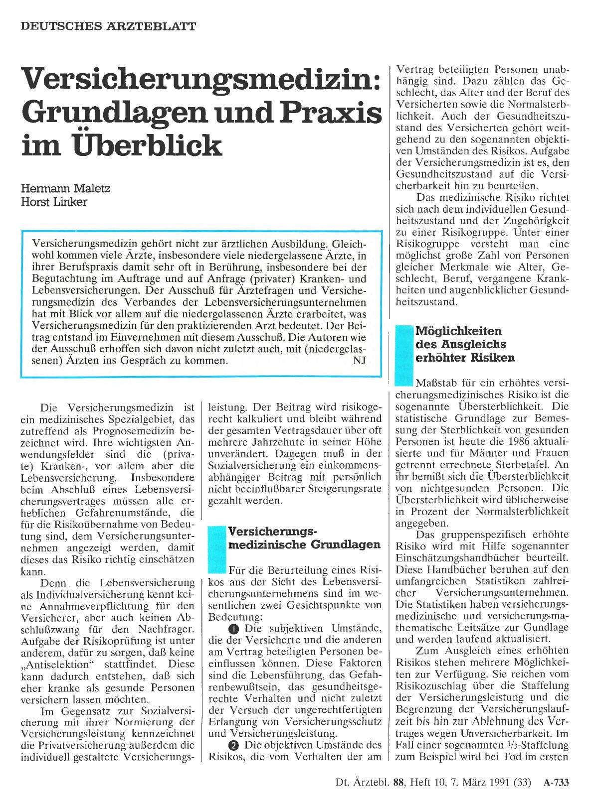 Vorschauseite 1: Versicherungsmedizin: Grundlagen und Praxis im Überblick