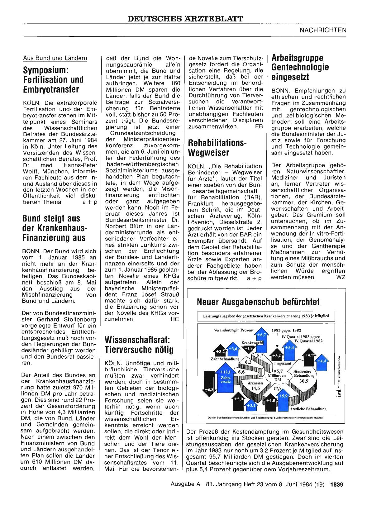 Vorschauseite 1: Arbeitsgruppe Gentechnologie eingesetzt