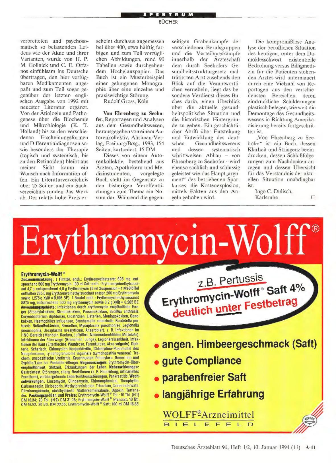 Vorschauseite 1: Von Ehrenberg zu Seehofer