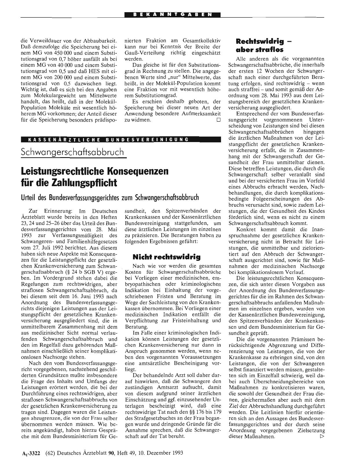 Vorschauseite 1: Schwangerschaftsabbruch: Leistungsrechtliche Konsequenzen für die Zahlungspflicht