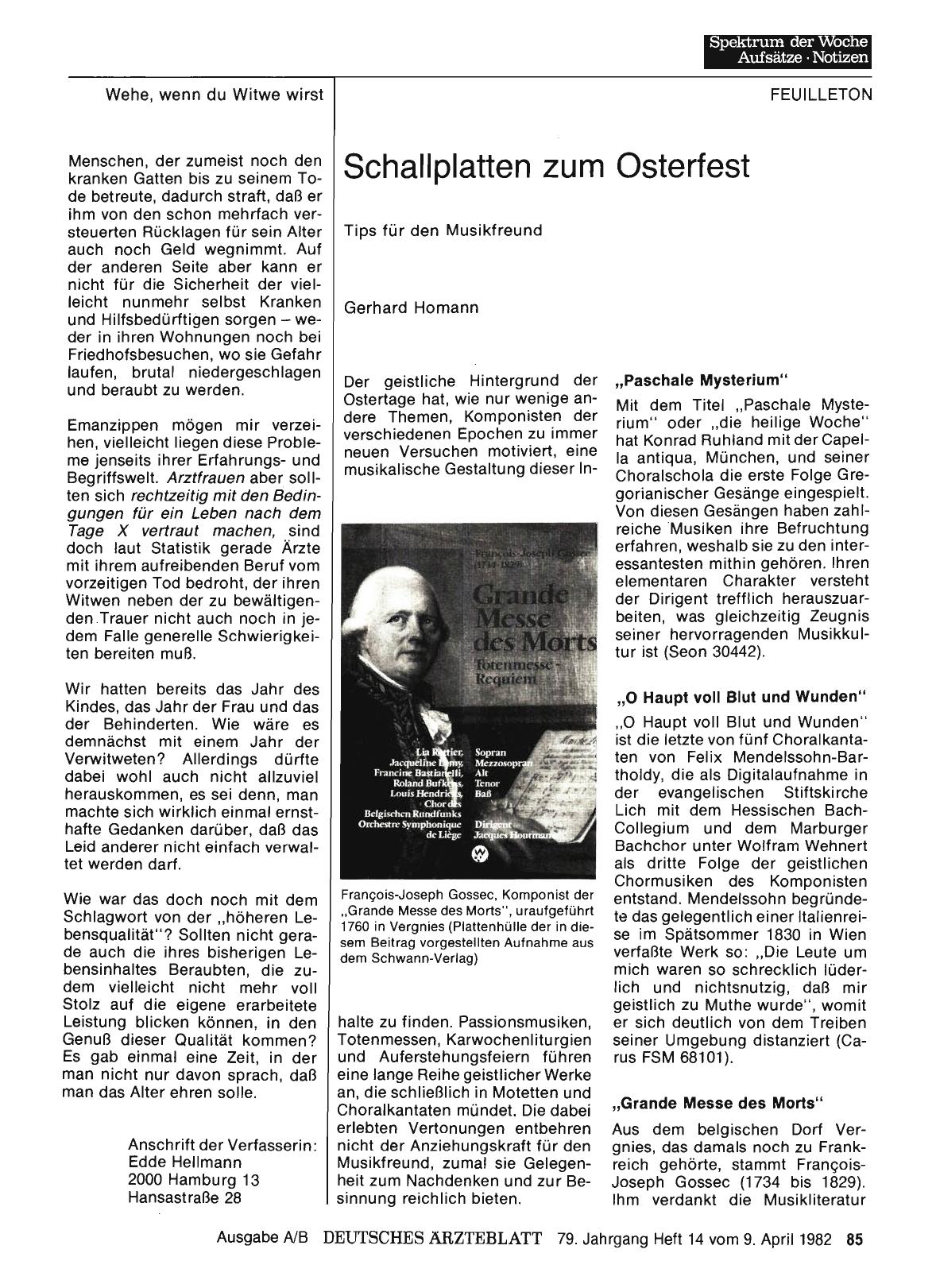 Vorschauseite 1: Schallplatten zum Osterfest