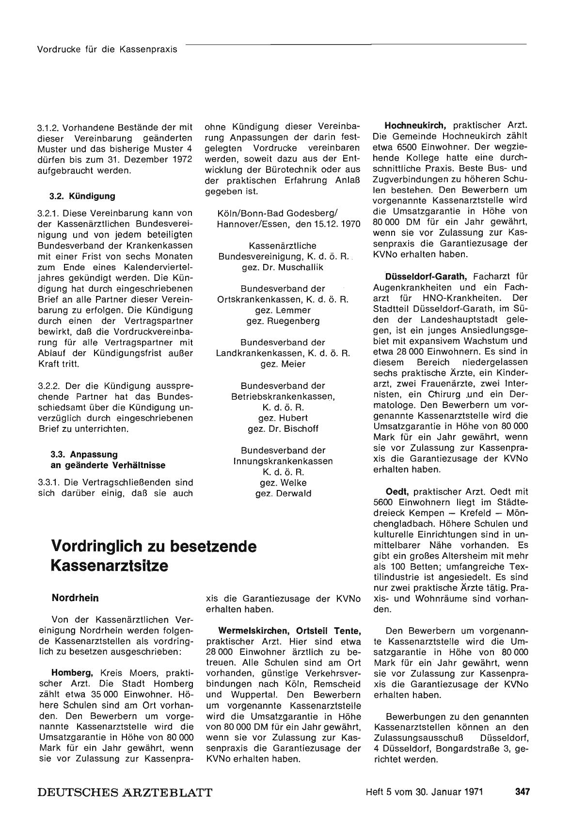 Vorschauseite 1: Vordringlich zu besetzende Kassenarztsitze