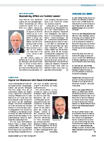 Vorschauseite 1: Thomas Price: Gegner von Obamacare wird Gesundheitsminister