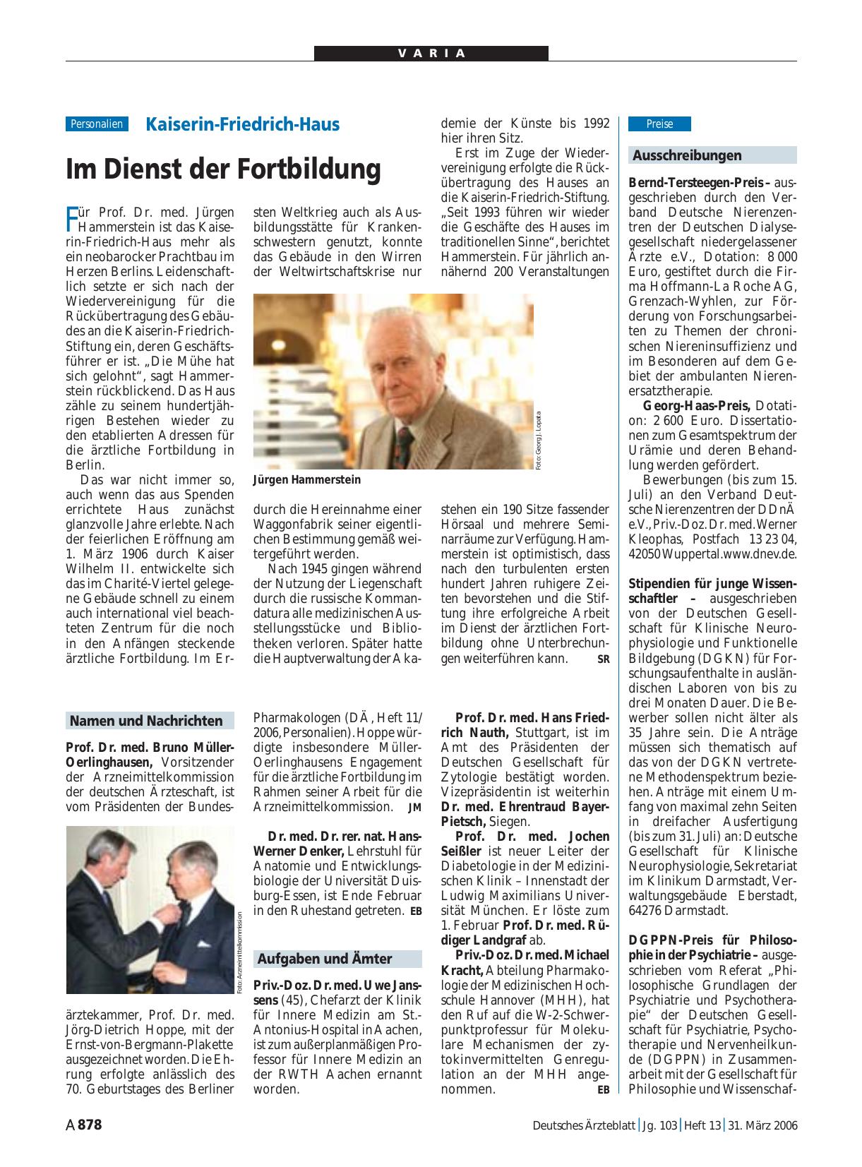 Vorschauseite 1: Ausschreibungen