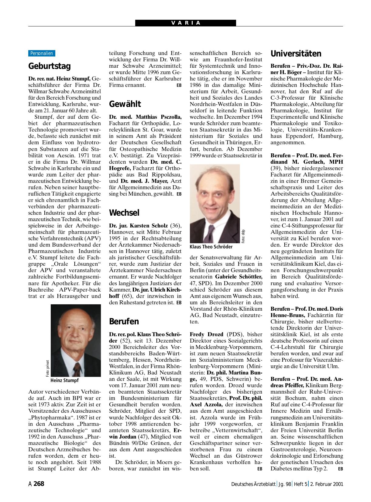 Vorschauseite 1: Universitäten