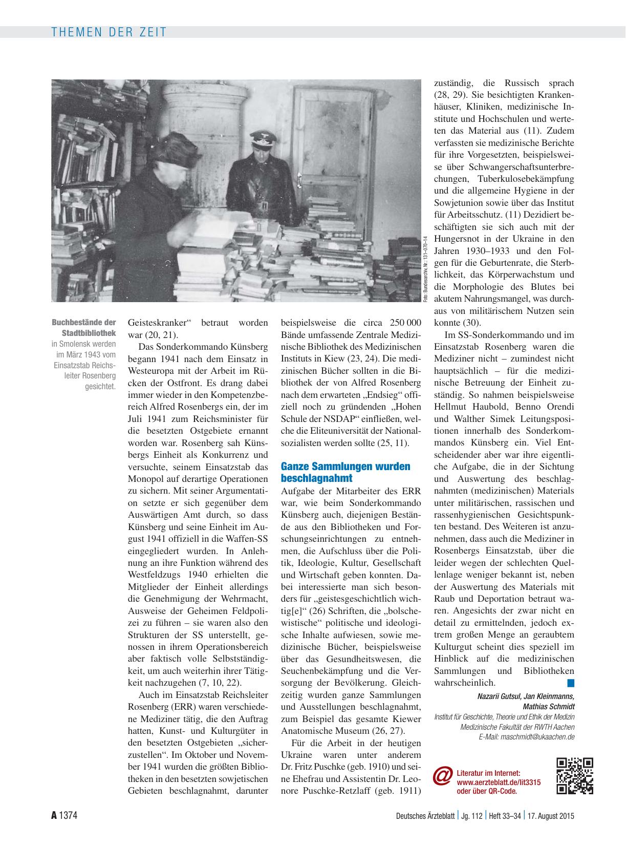 Vorschauseite 3: Zweiter Weltkrieg: Mediziner auf Raubzug