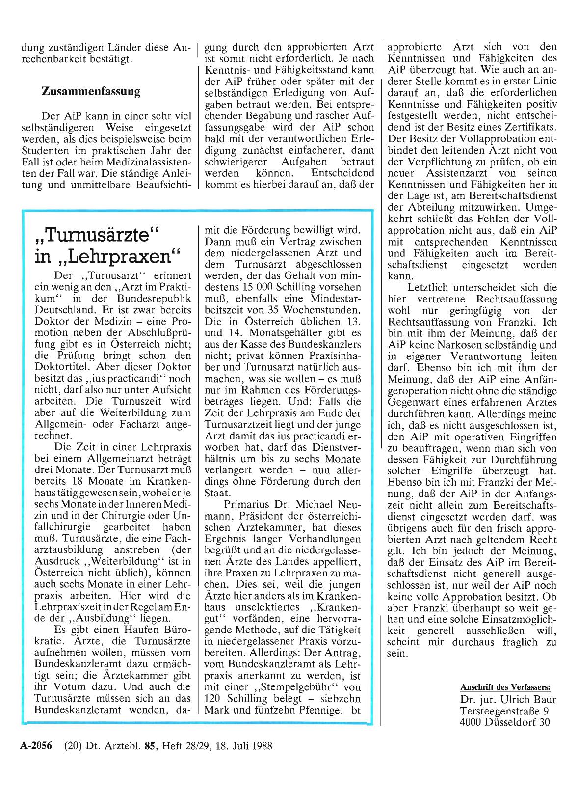 Vorschauseite 1: „Turnusärzte“ in „Lehrpraxen“