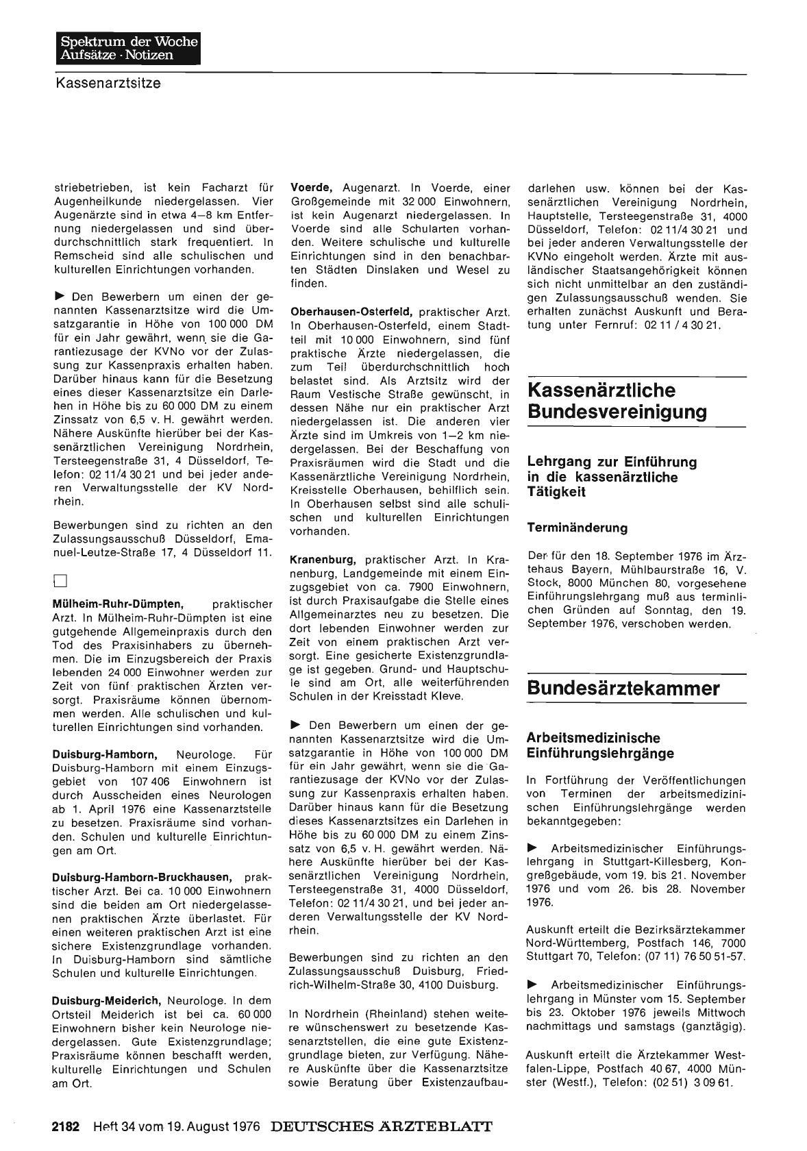Vorschauseite 1: Kassenärztliche Bundesvereinigung