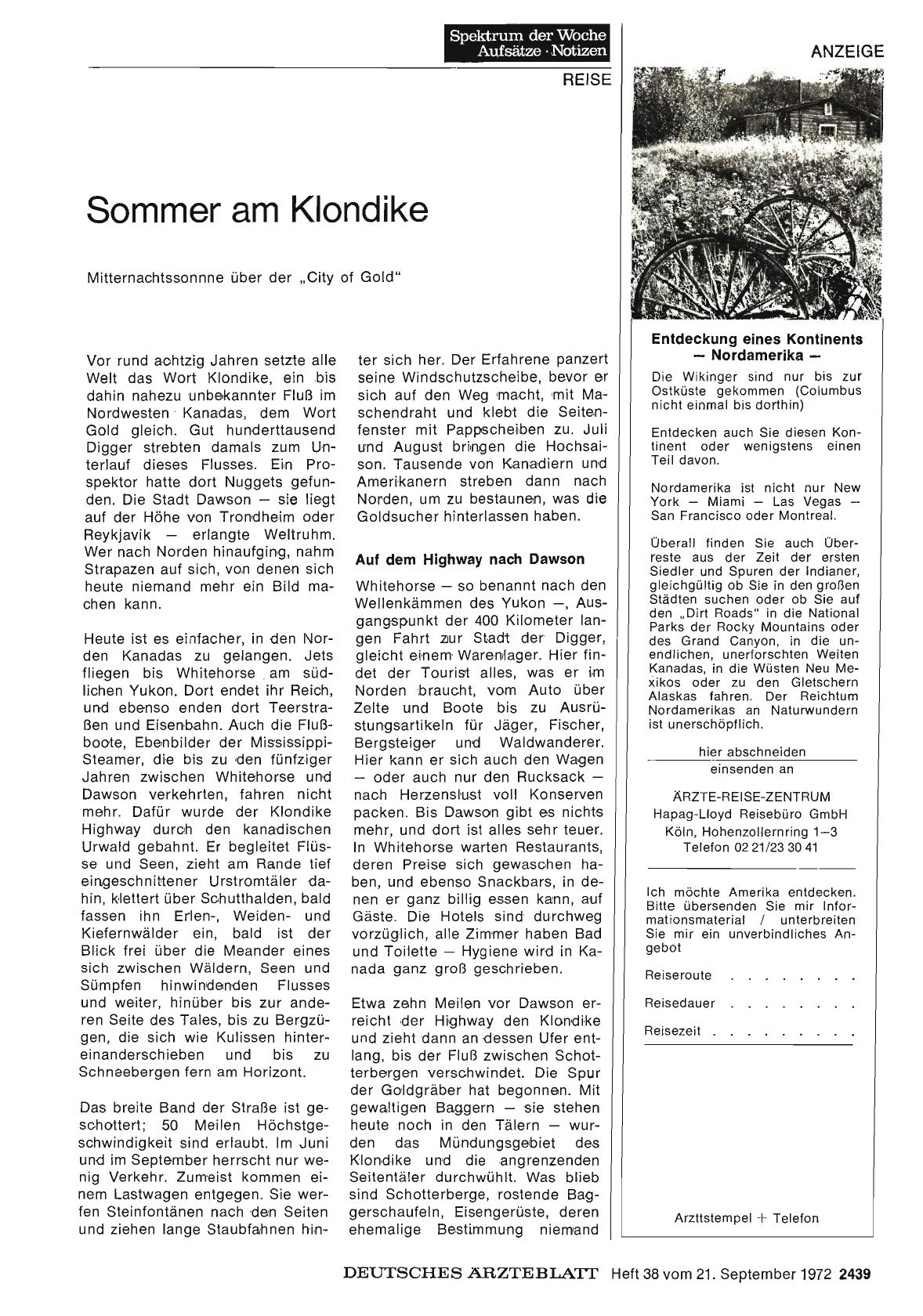 Vorschauseite 1: Sommer am Klondike
