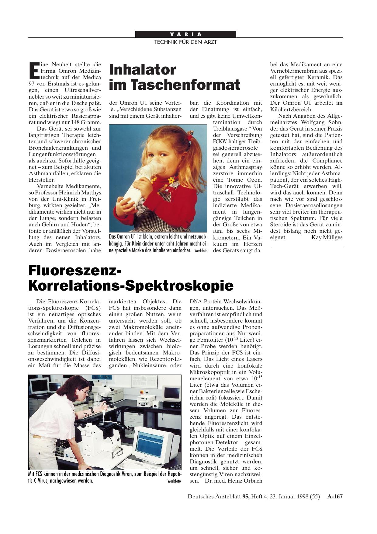 Vorschauseite 1: Fluoreszenz-Korrelations-Spektroskopie