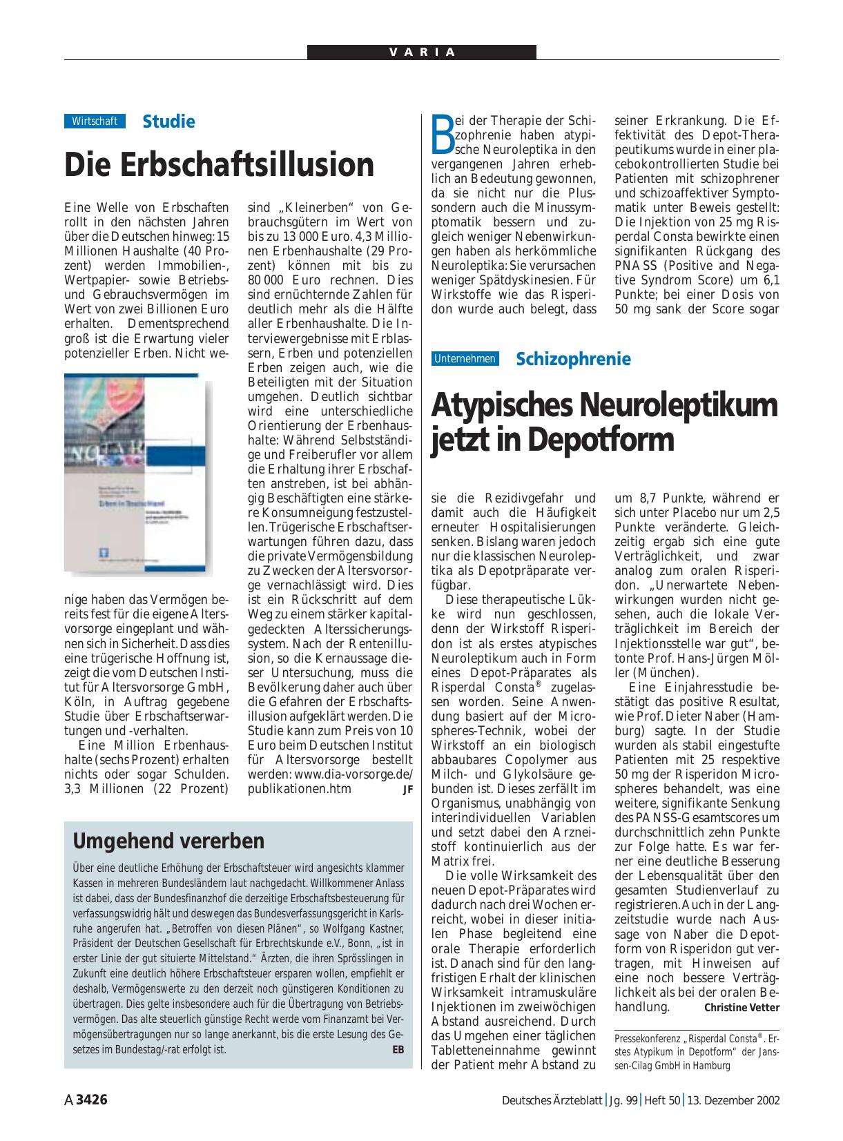 Vorschauseite 1: Studie: Die Erbschaftsillusion