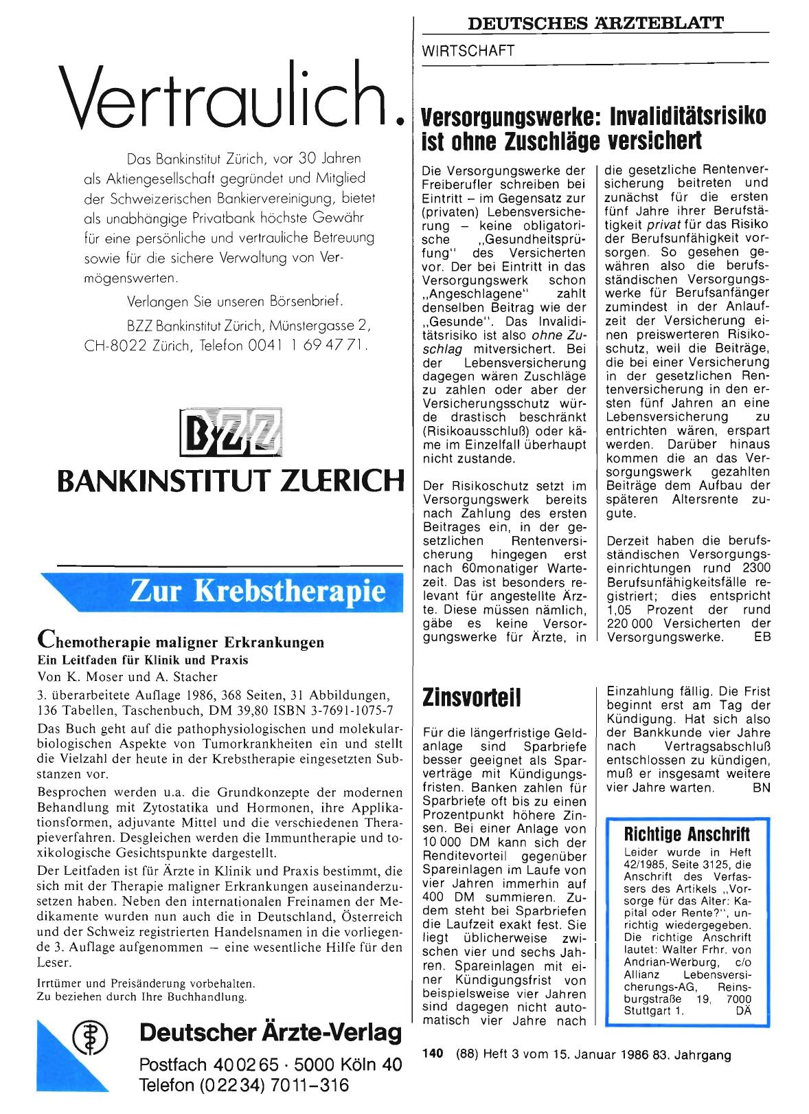 Vorschauseite 1: Zinsvorteil
