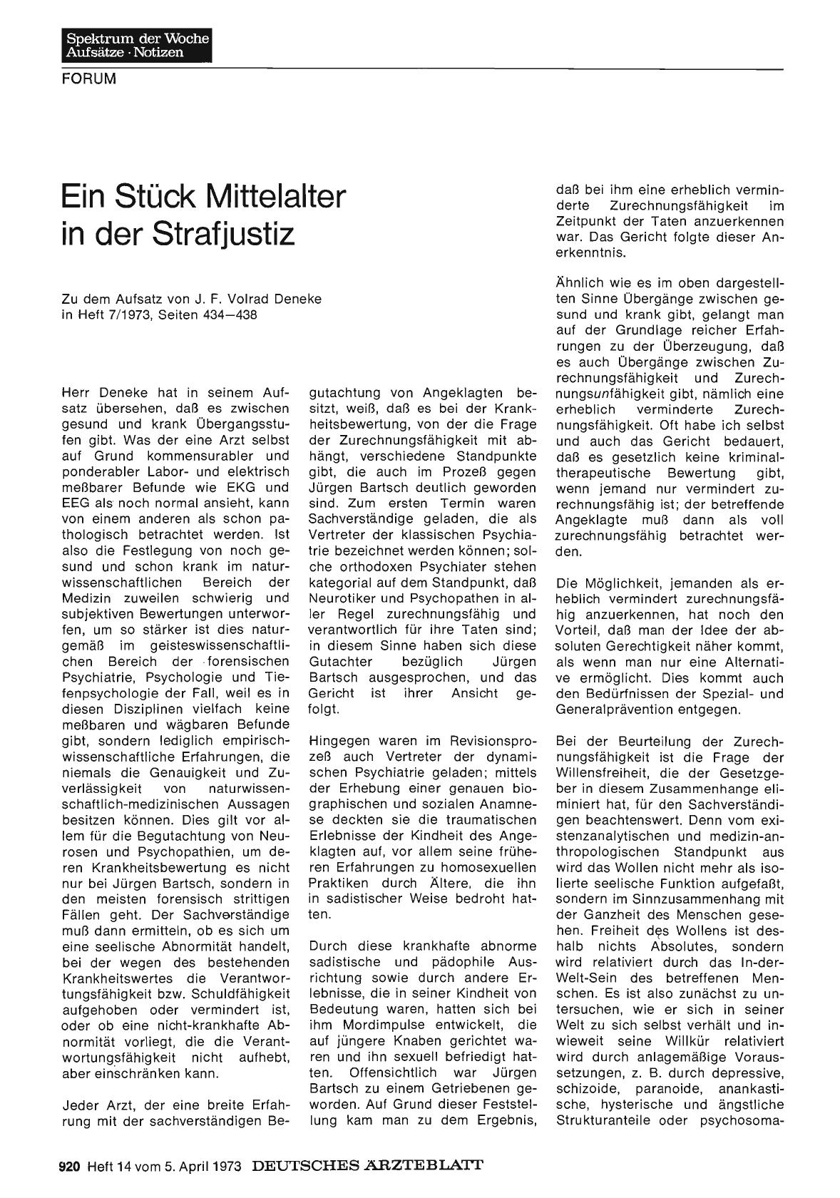 Vorschauseite 1: Ein Stück Mittelalter in der Strafjustiz