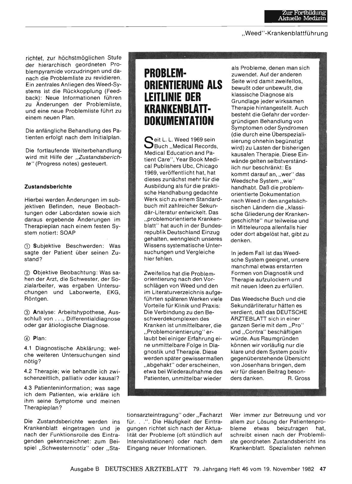 Vorschauseite 1: PROBLEMORIENTIERUNG ALS LEITLINIE DER KRANKENBLATTDOKUMENTATION