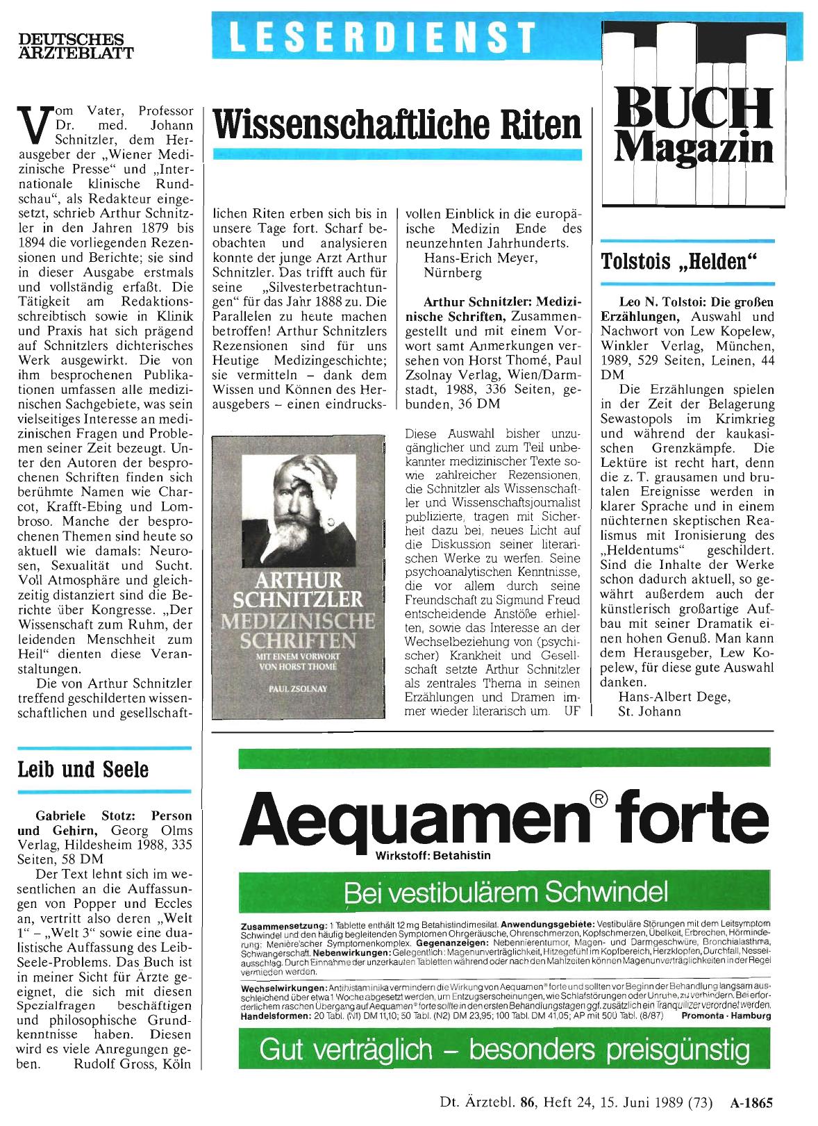 Vorschauseite 1: Leib und Seele